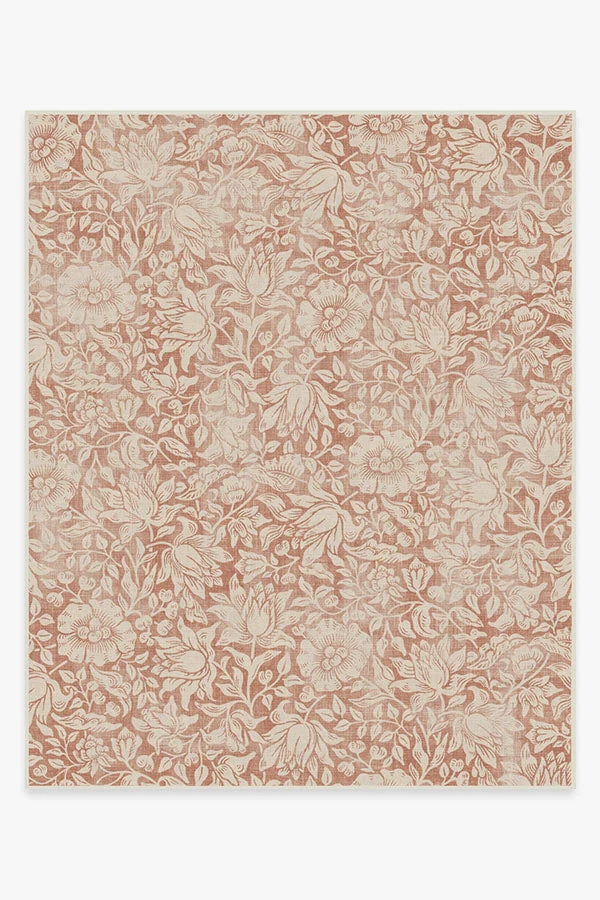 Mallow Rust Flatwoven Rug by Morris & Co.