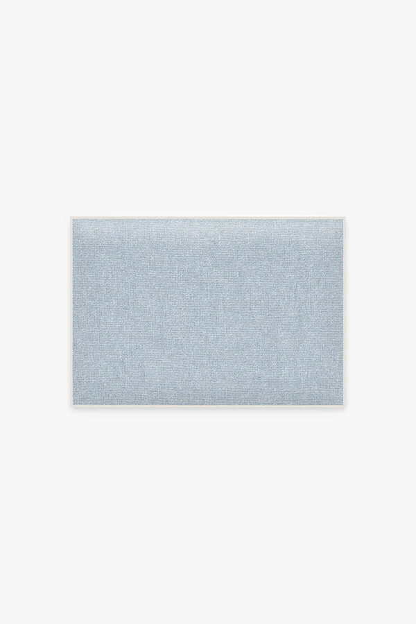 Solid Light Blue Bath Mat