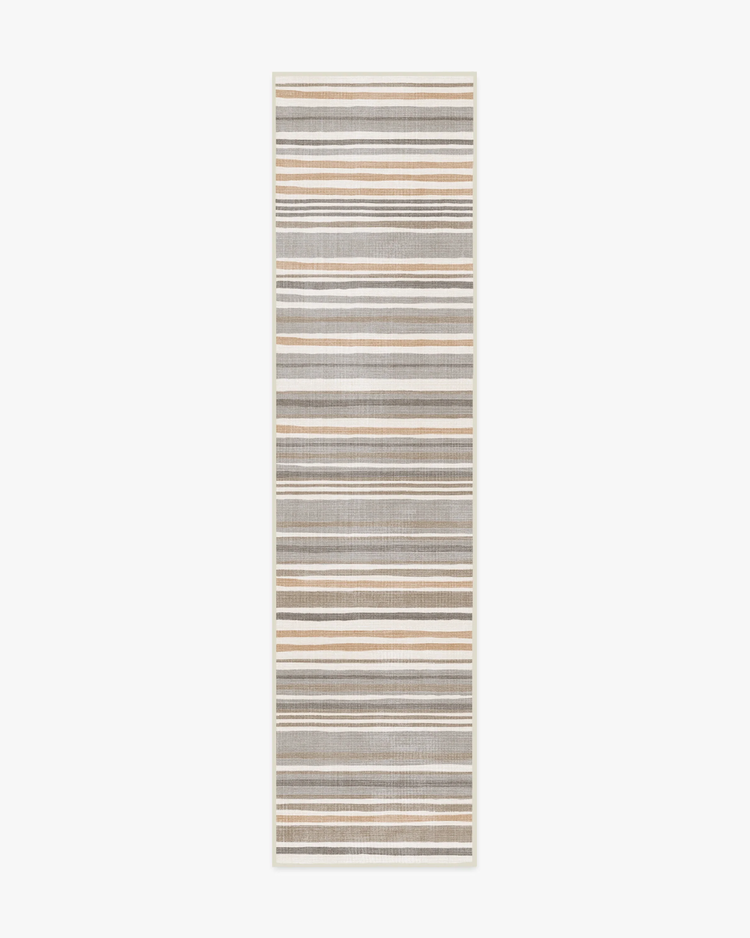Elio Stripe Grey & Ivory Flatwoven Rug