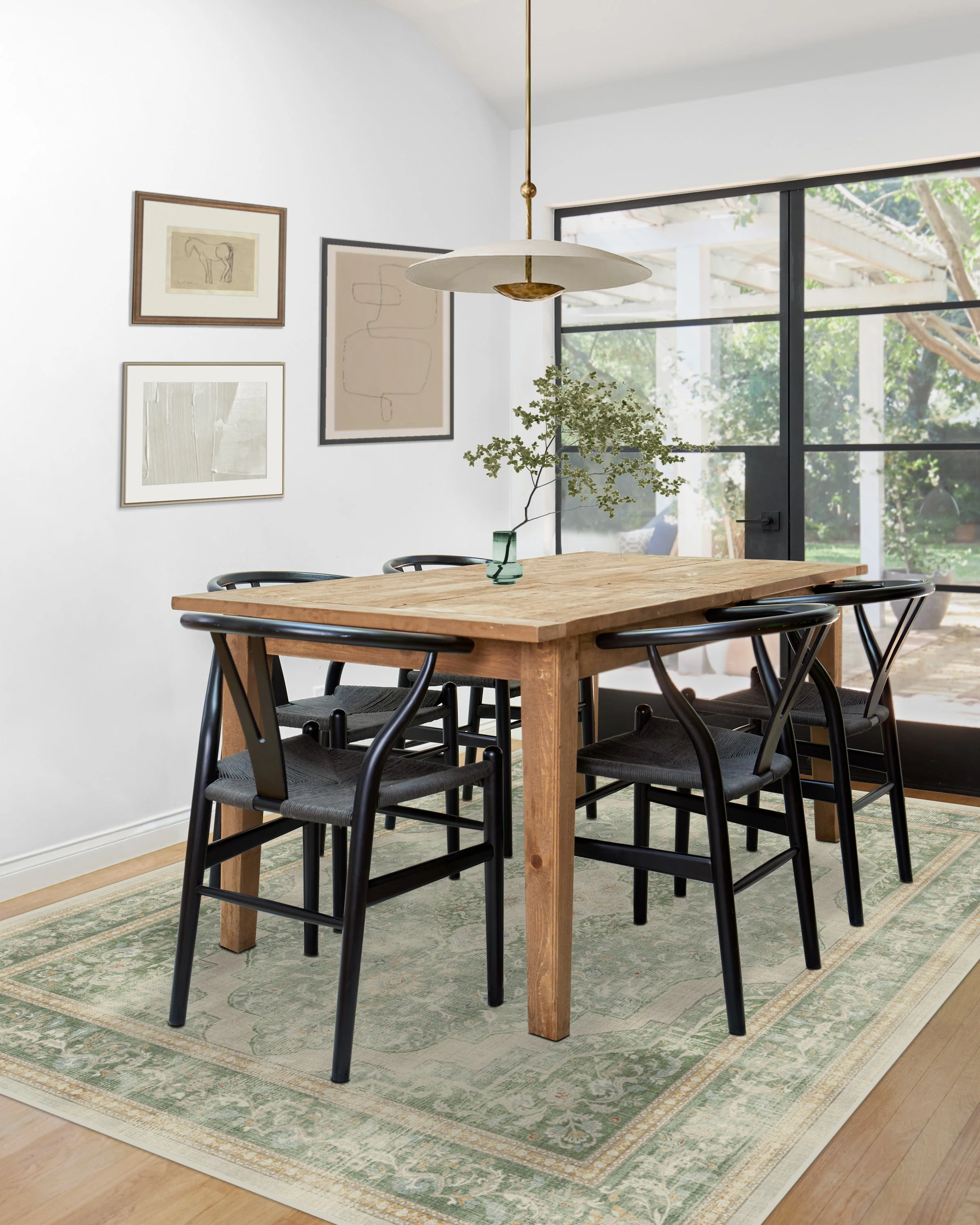 Adeline Natural Sage Flatwoven Rug