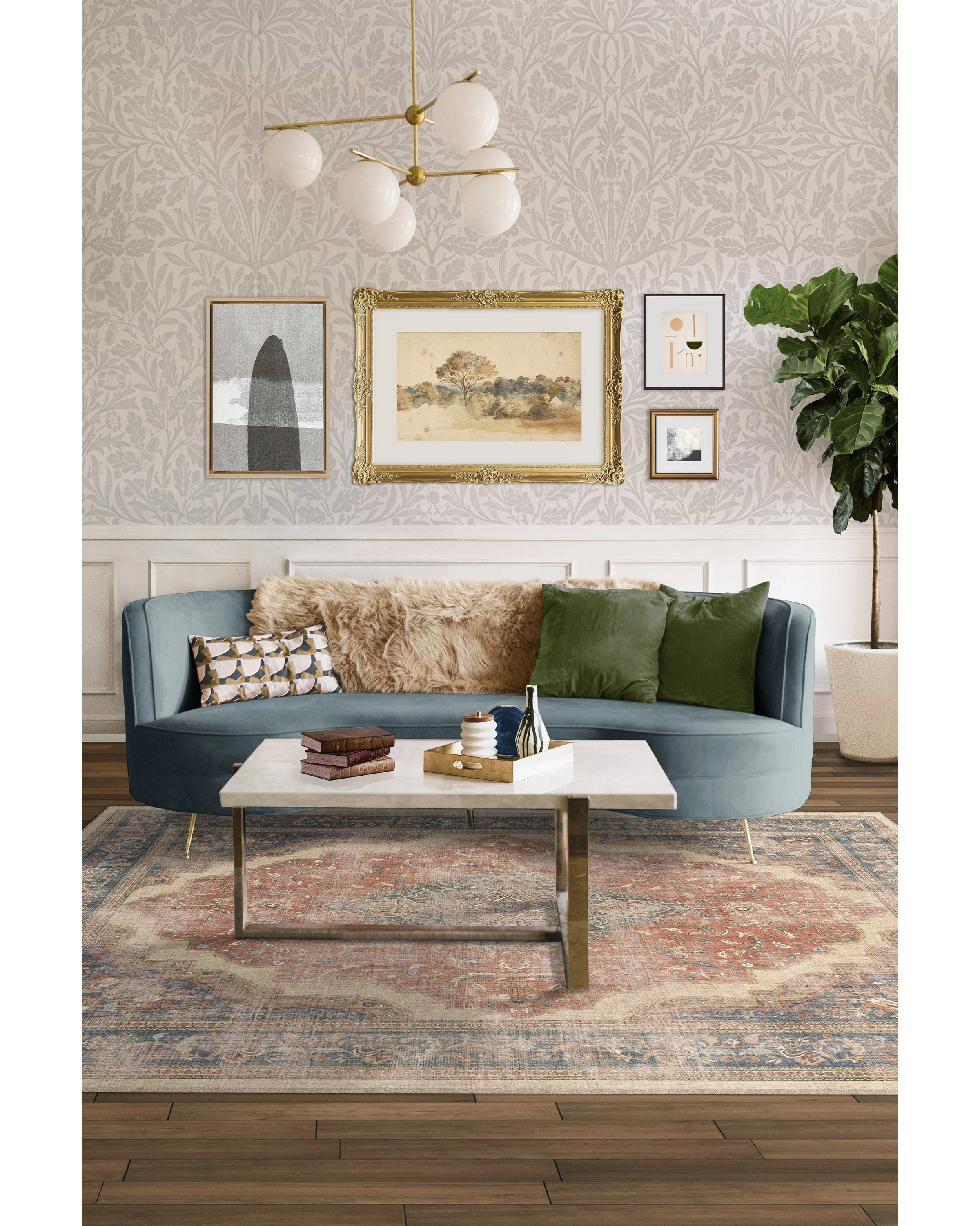 Adeline Antique Red Rug