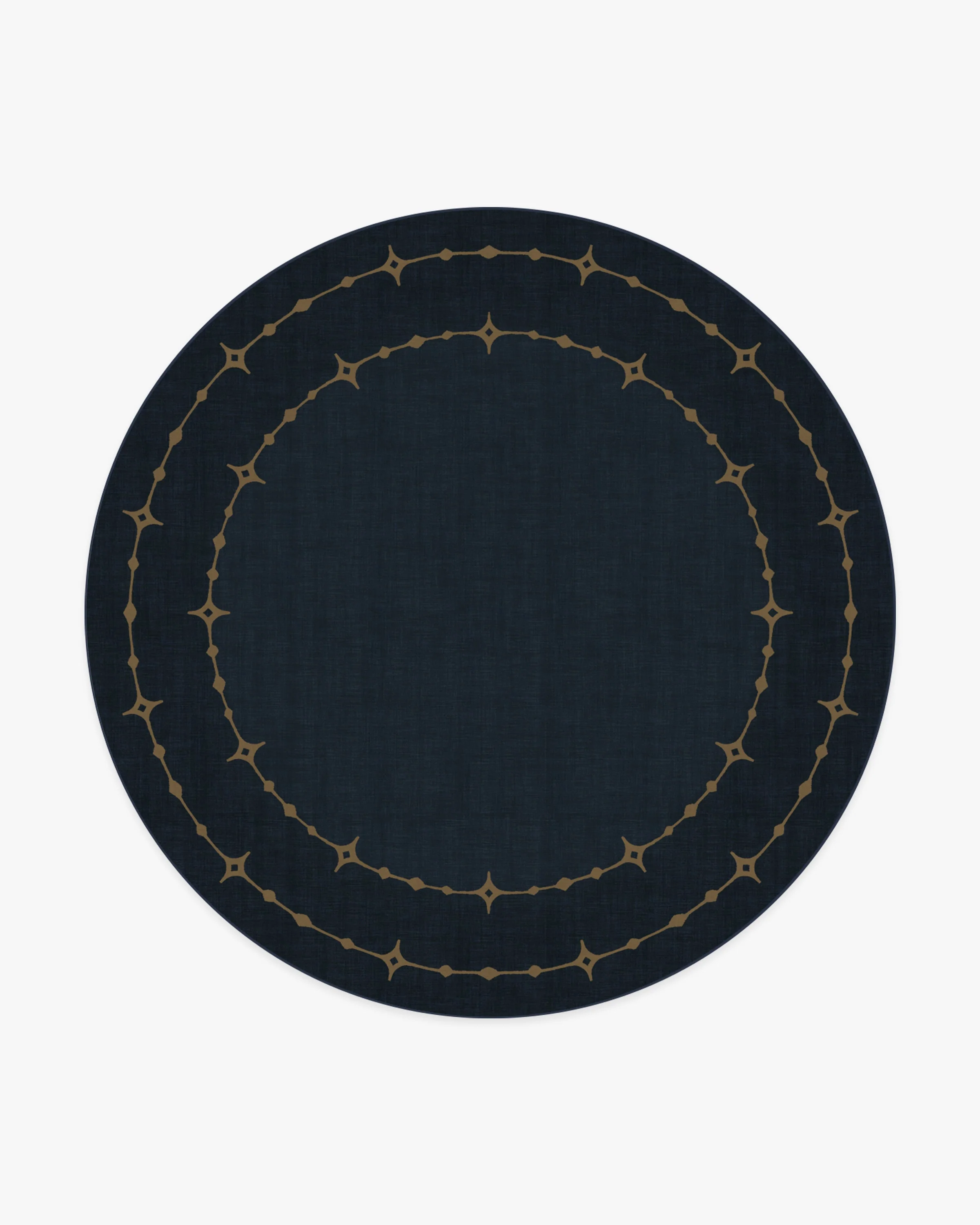 Sparkle Border Dark Navy Rug