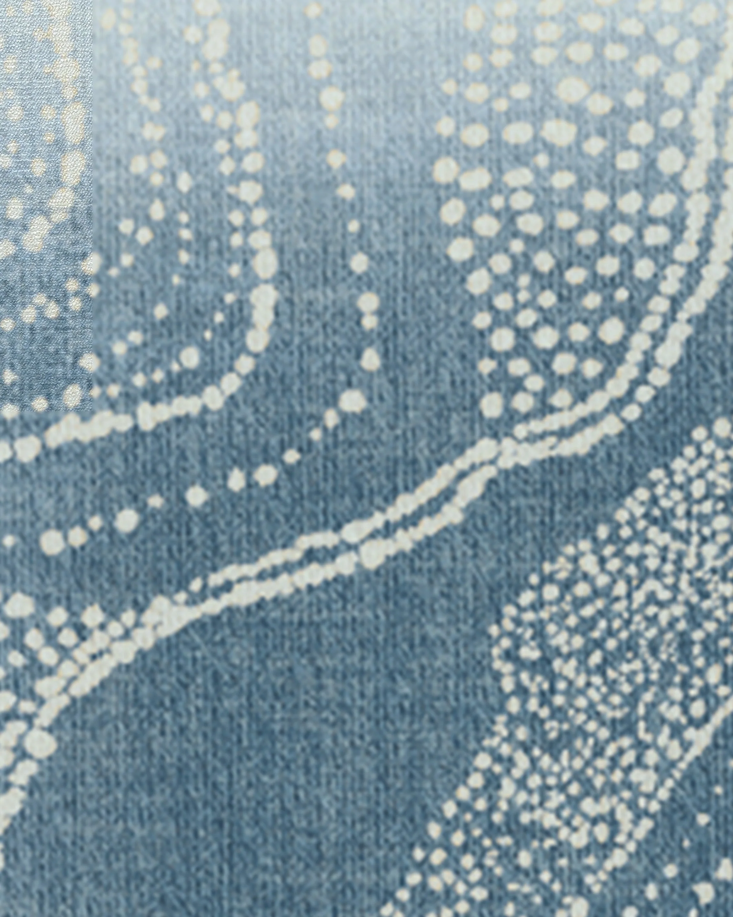 Adorned Soft Blue Rug by Malene Barnett