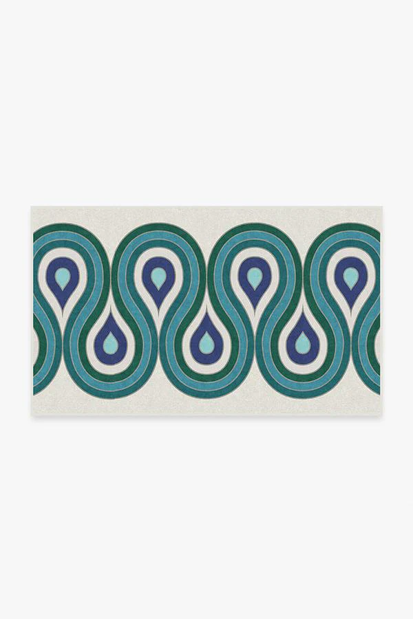 Milano Peacock Rug by Jonathan Adler