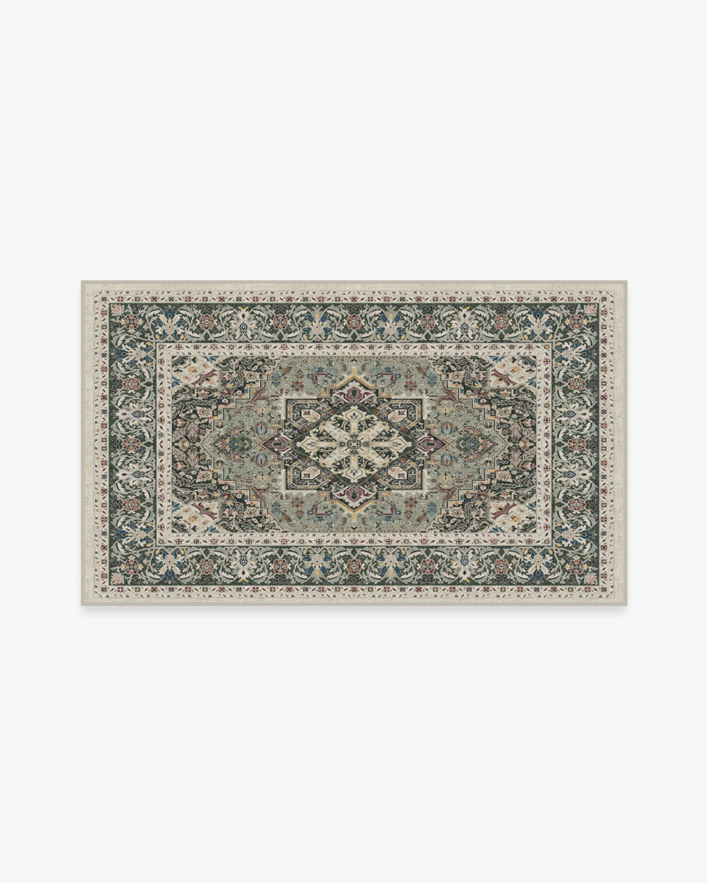 Hendesi Heriz Sage Flatwoven Rug