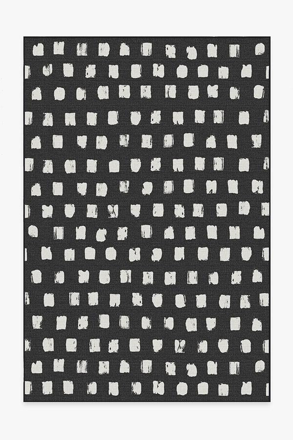 Cobblestone Black Outdoor Rug