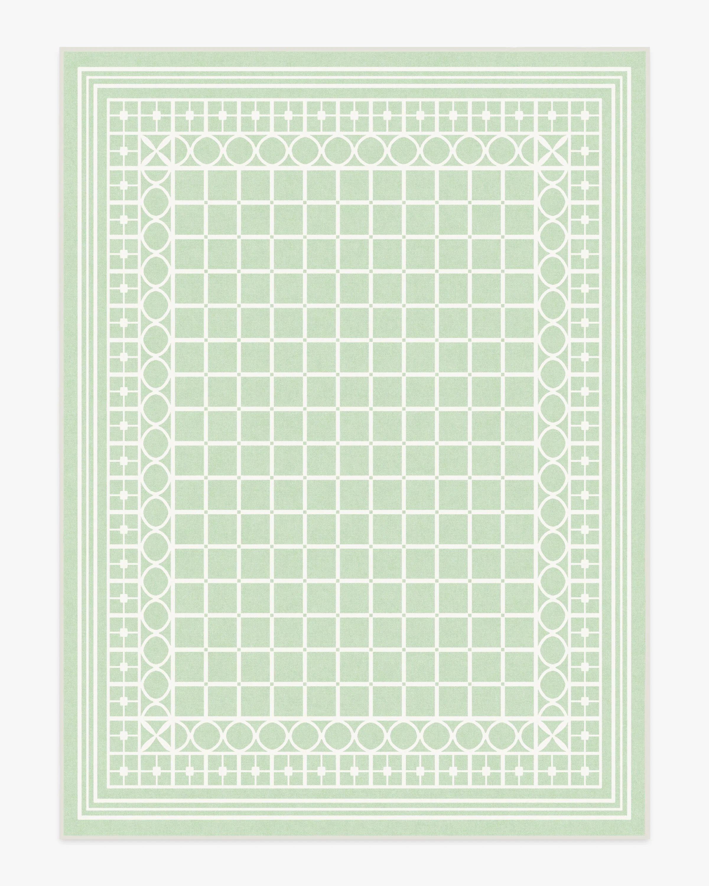 Palm Beach Powder Sage Flatwoven Rug by Gray Malin