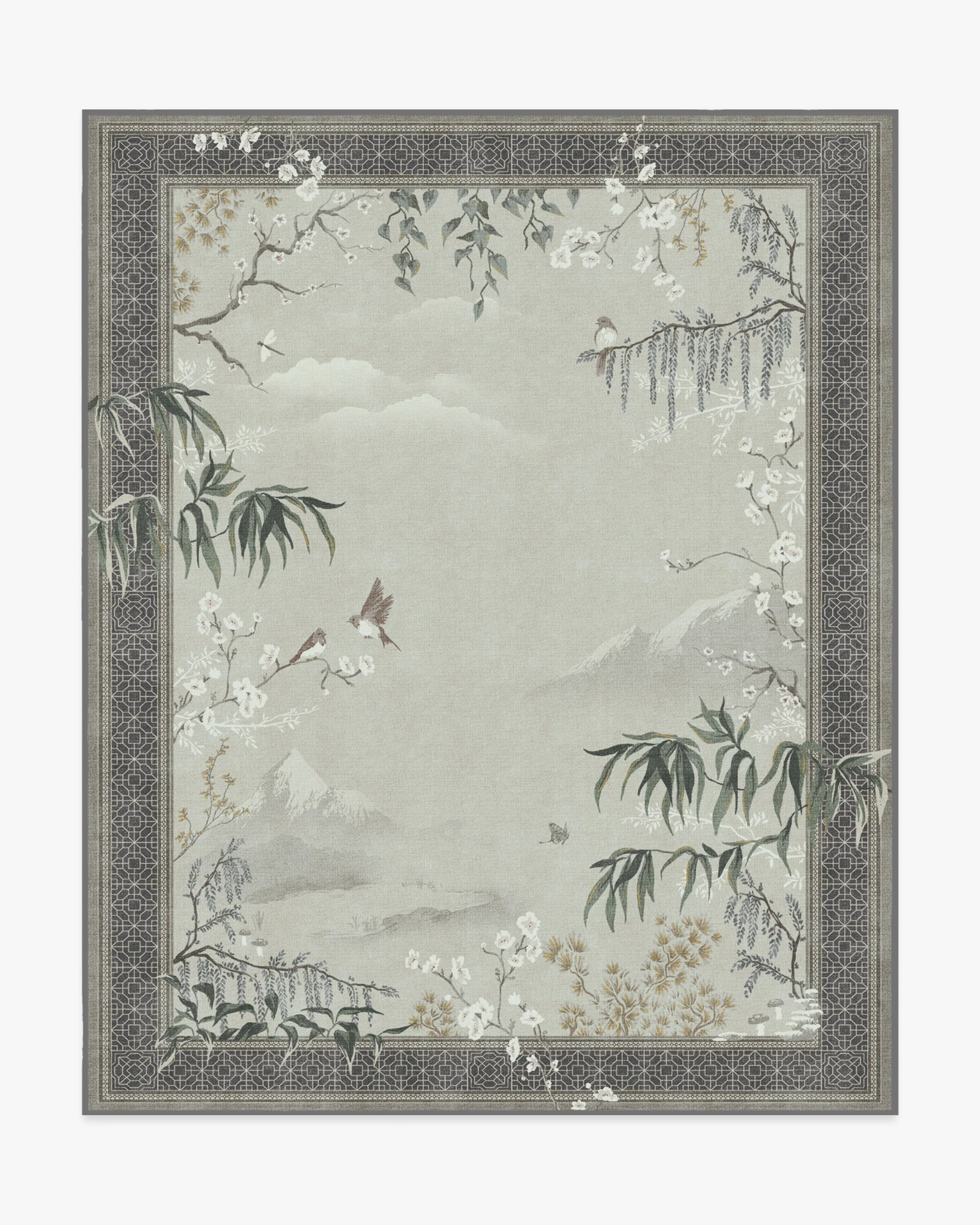 Wren Charcoal & Opal Flatwoven Rug