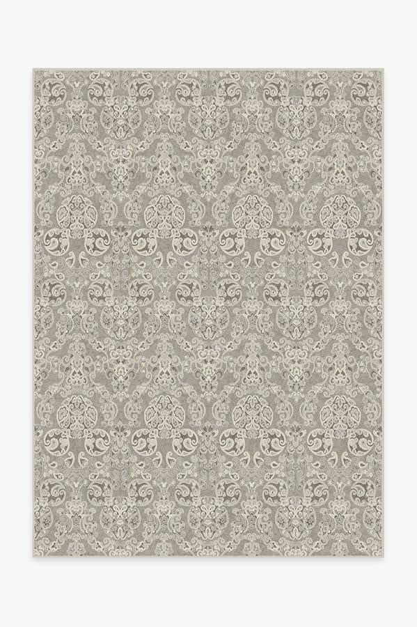 Mickey Damask Stone Flatwoven Rug