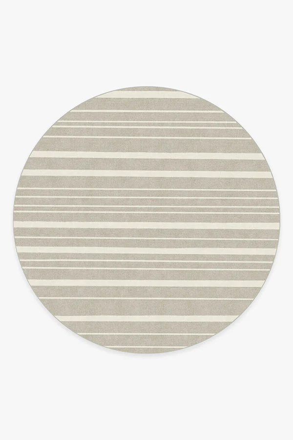 Hudson Stripe Stone Flatwoven Rug