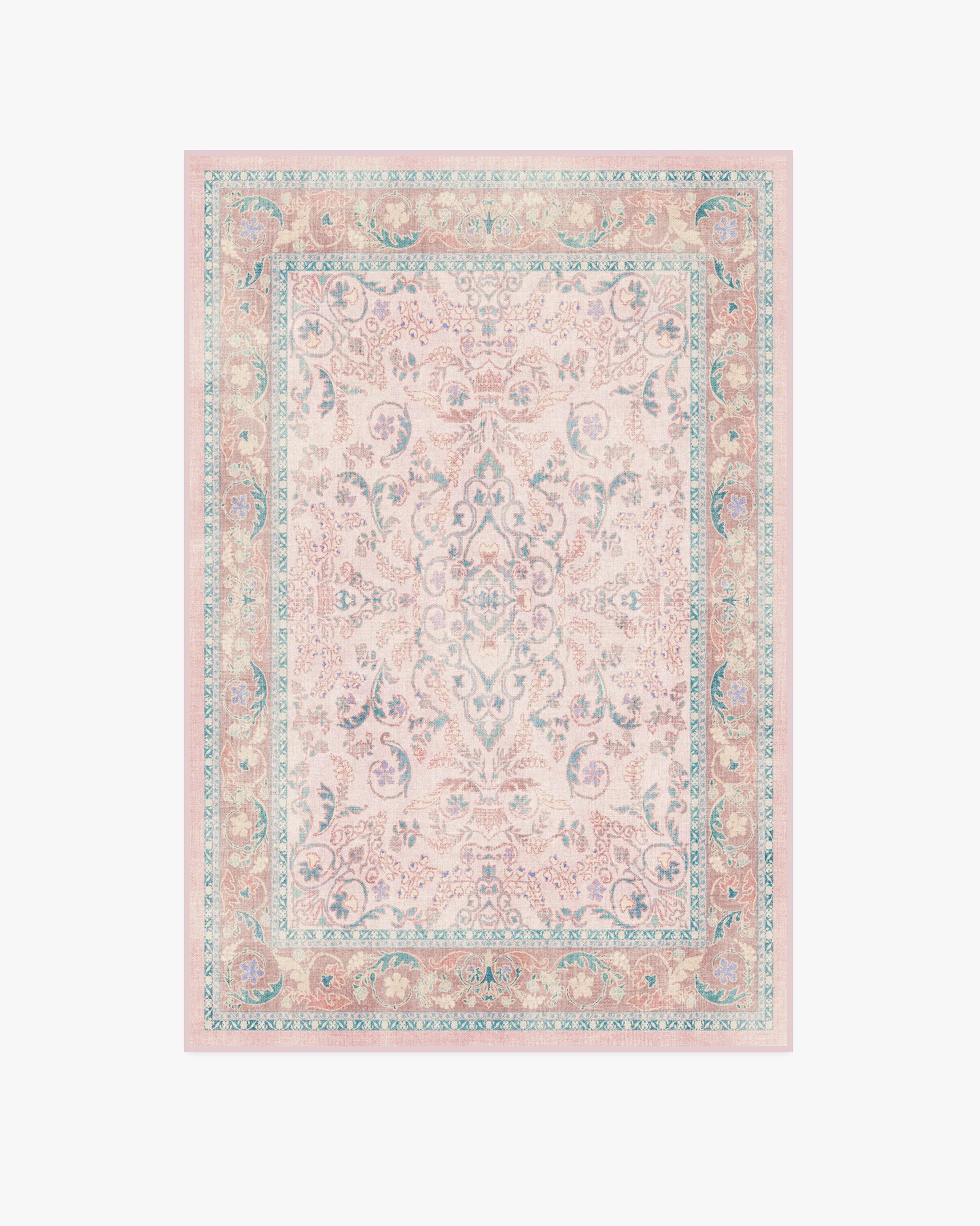 Fit For A Queen Soft Rose Rug by Bridgerton