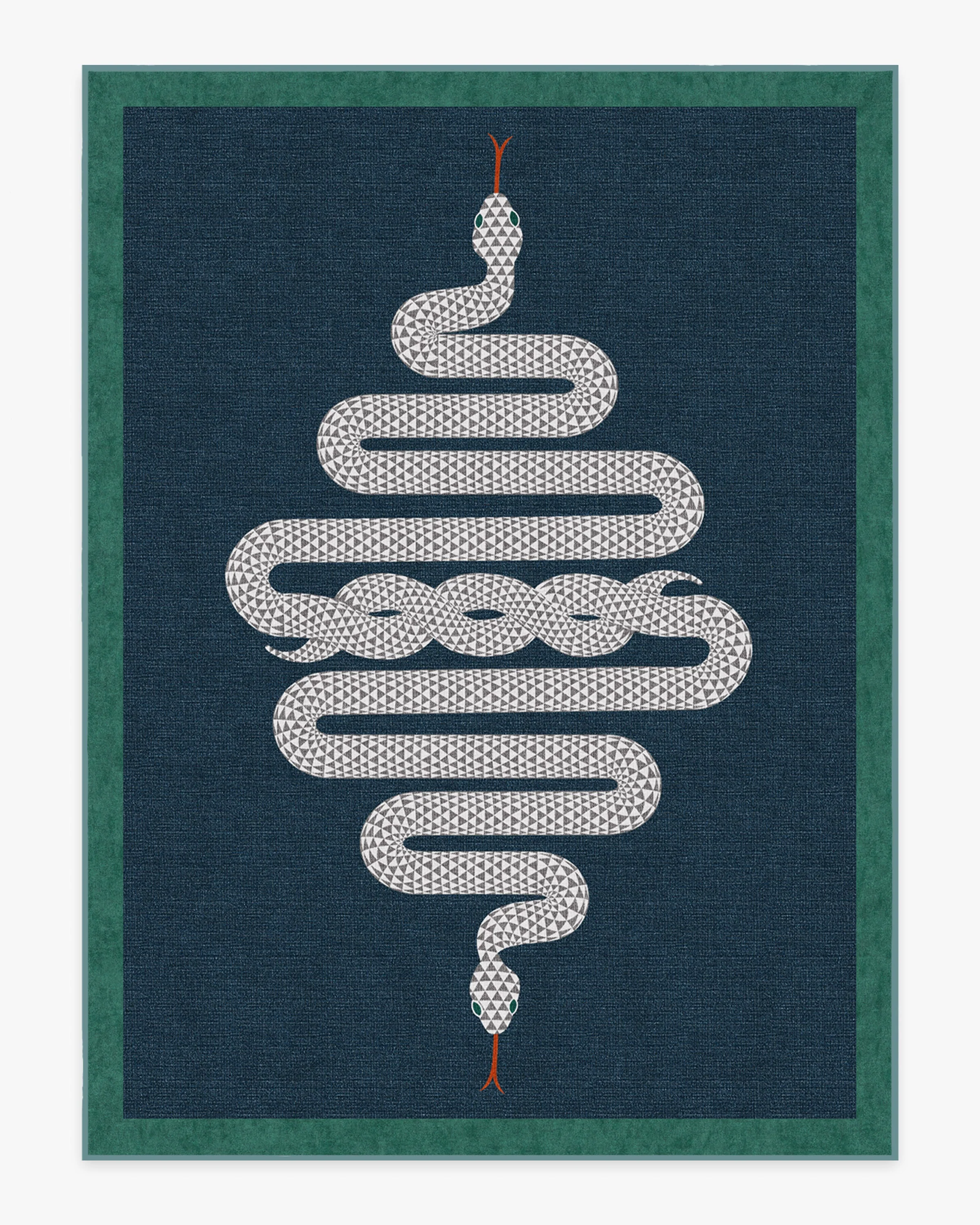Venom Sapphire Rug by Jonathan Adler