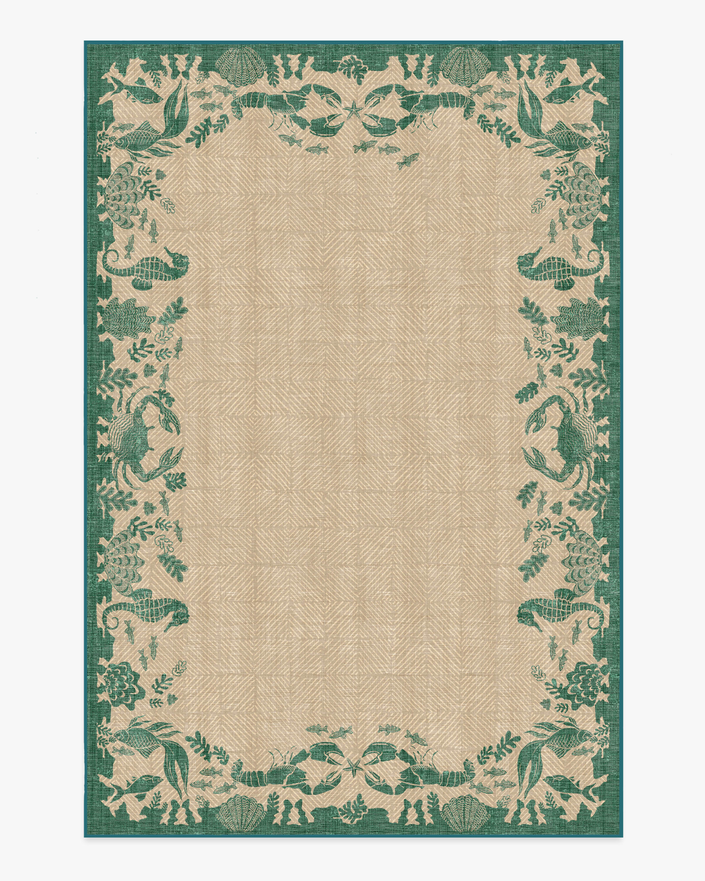 Ionia Emerald & Tan Outdoor Rug