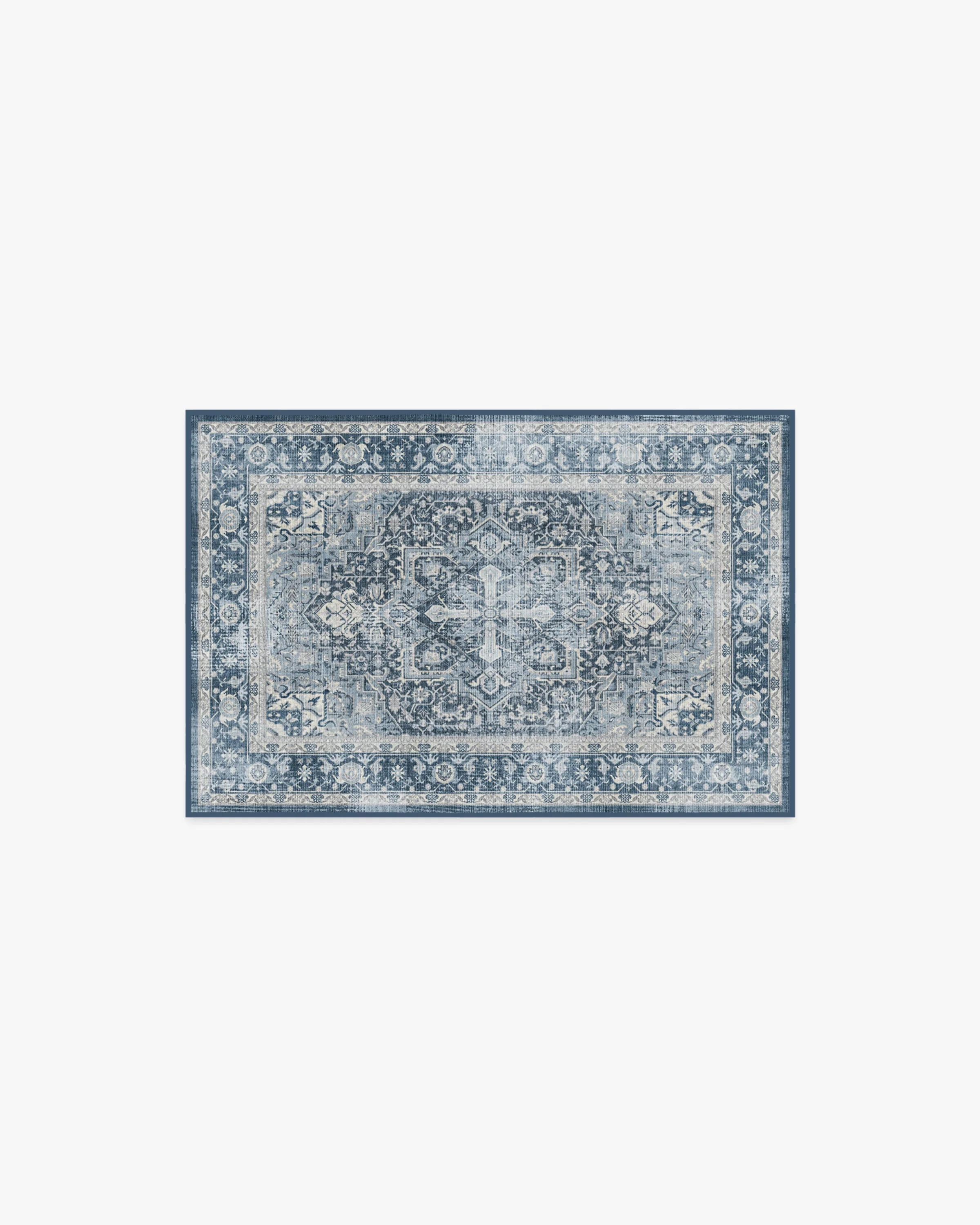 Kamran Admiral Blue Flatwoven Rug