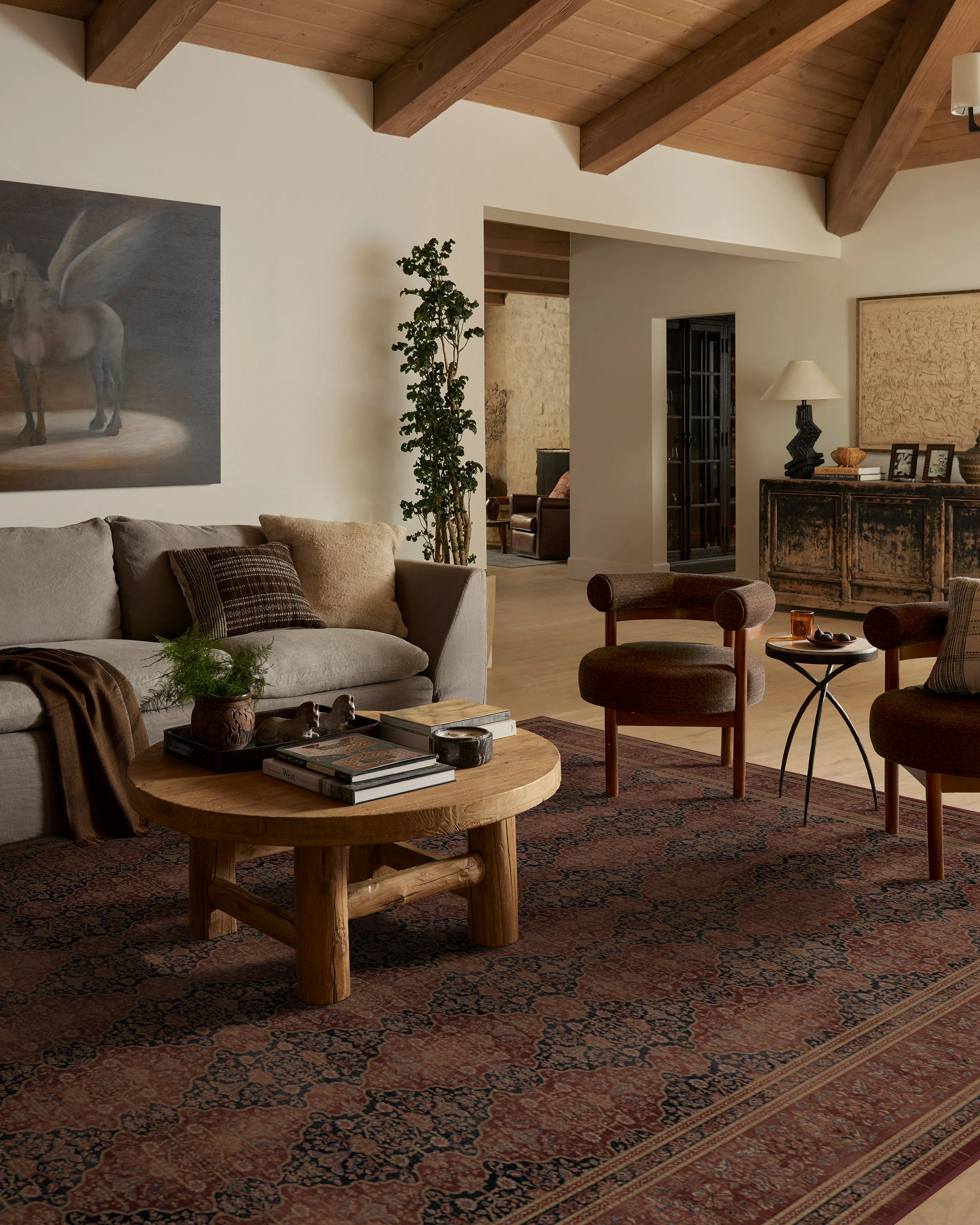 Vesper Amber Red Rug