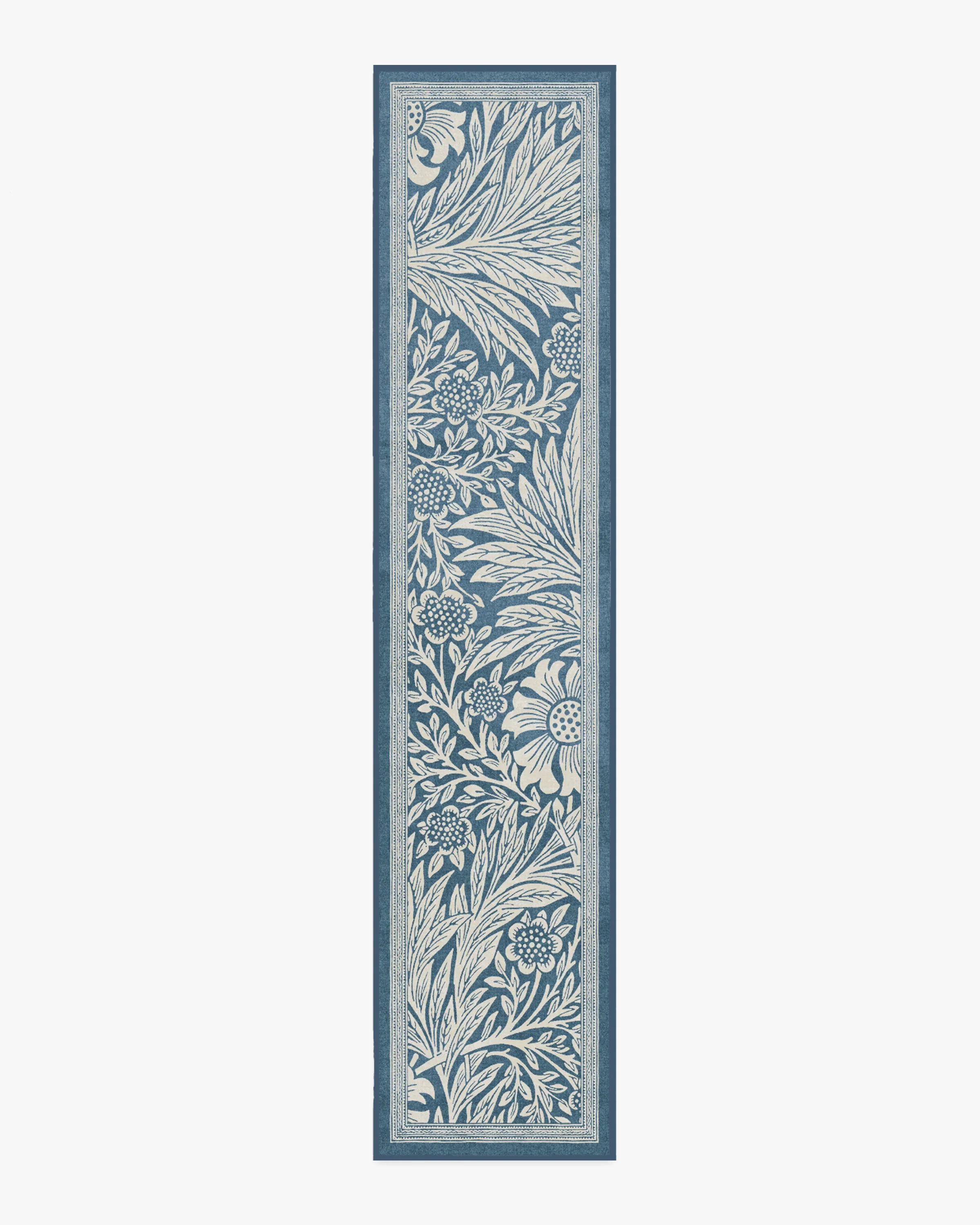 Marigold Blue Flatwoven Rug by Morris & Co.