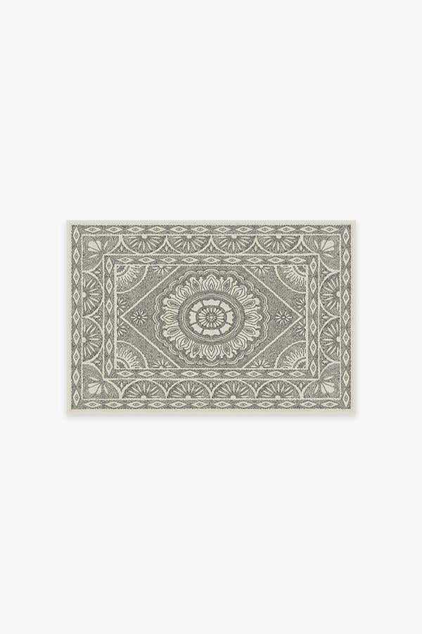 Almana Black & White Flatwoven Rug