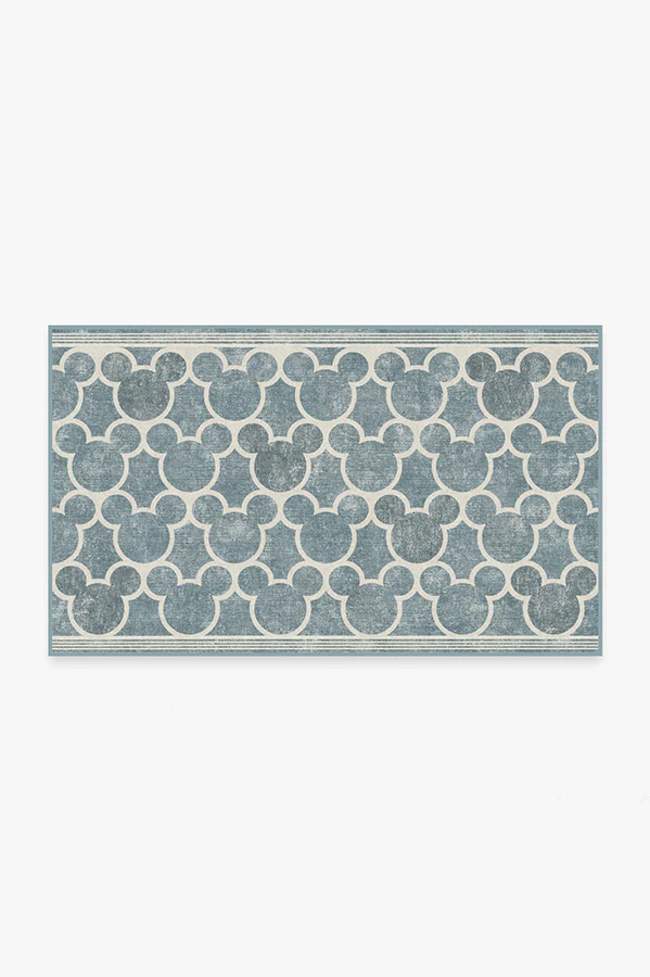 Mickey Trellis Slate Flatwoven Rug