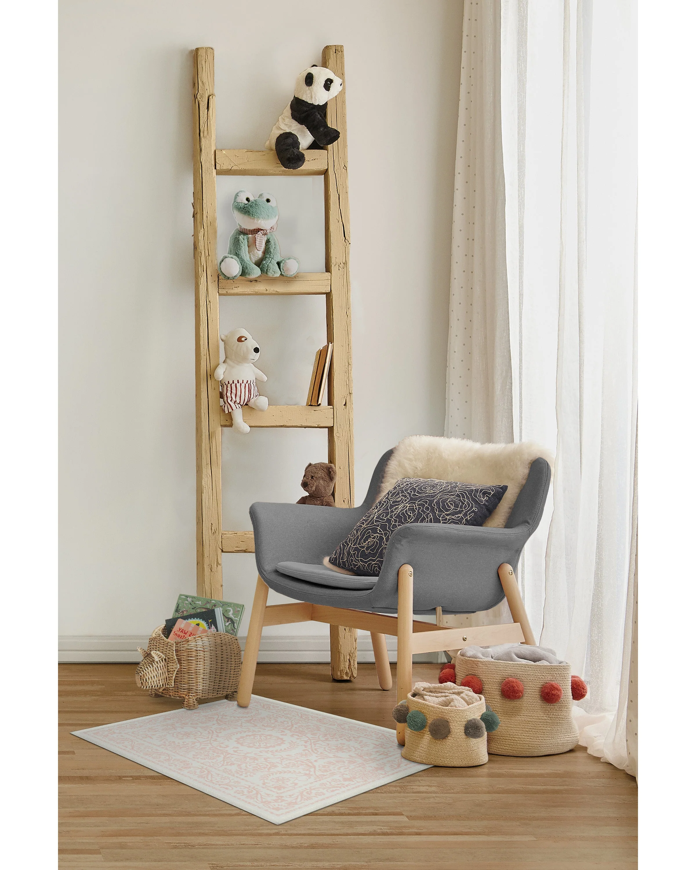 Delphina Powder Pink Flatwoven Rug