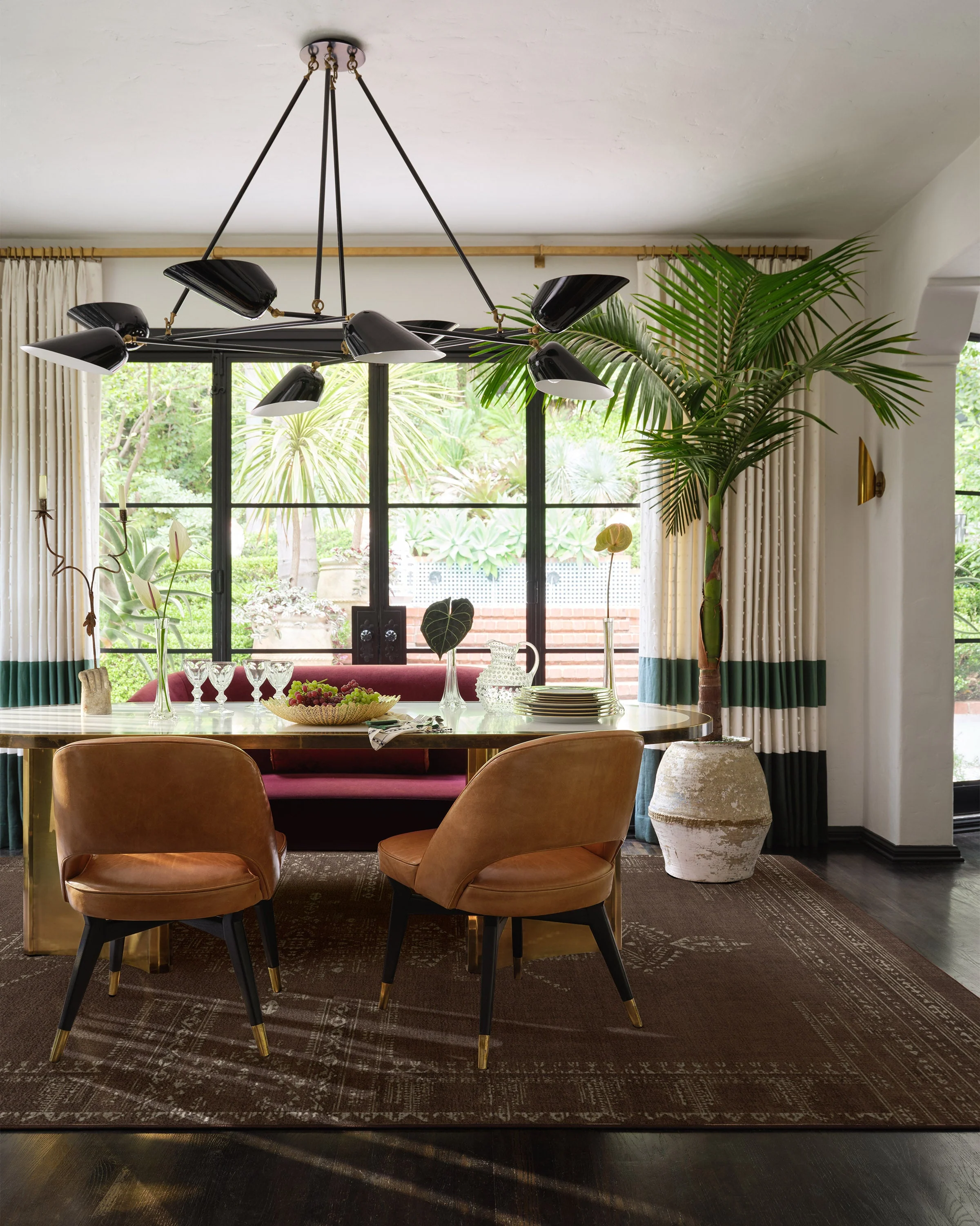 Amira Brown Flatwoven Rug by Martyn Lawrence Bullard