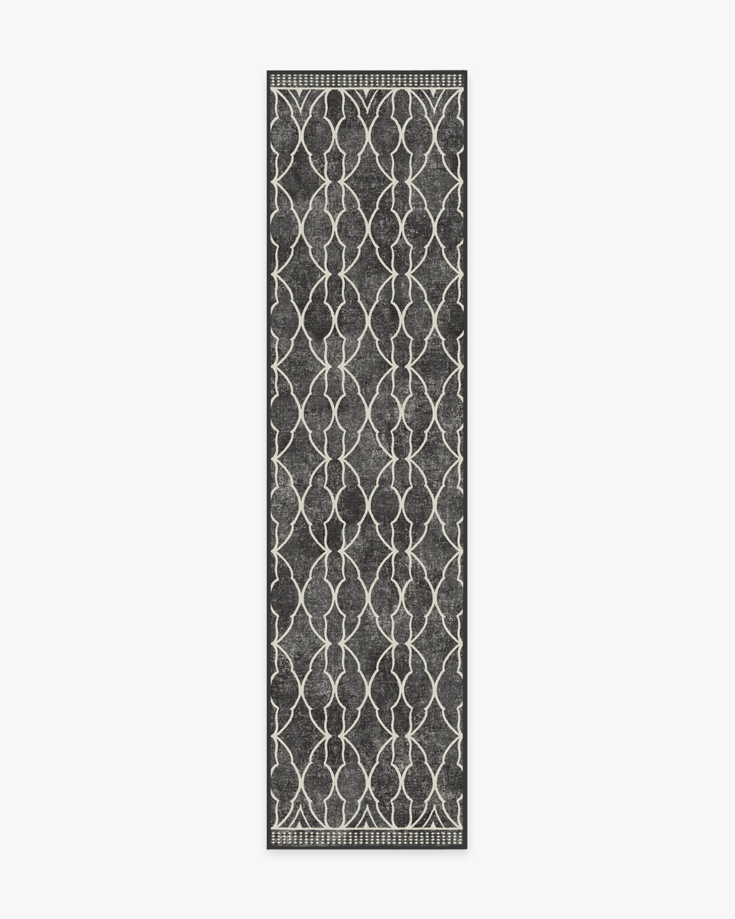 Grogu™ Trellis Black Flatwoven Rug