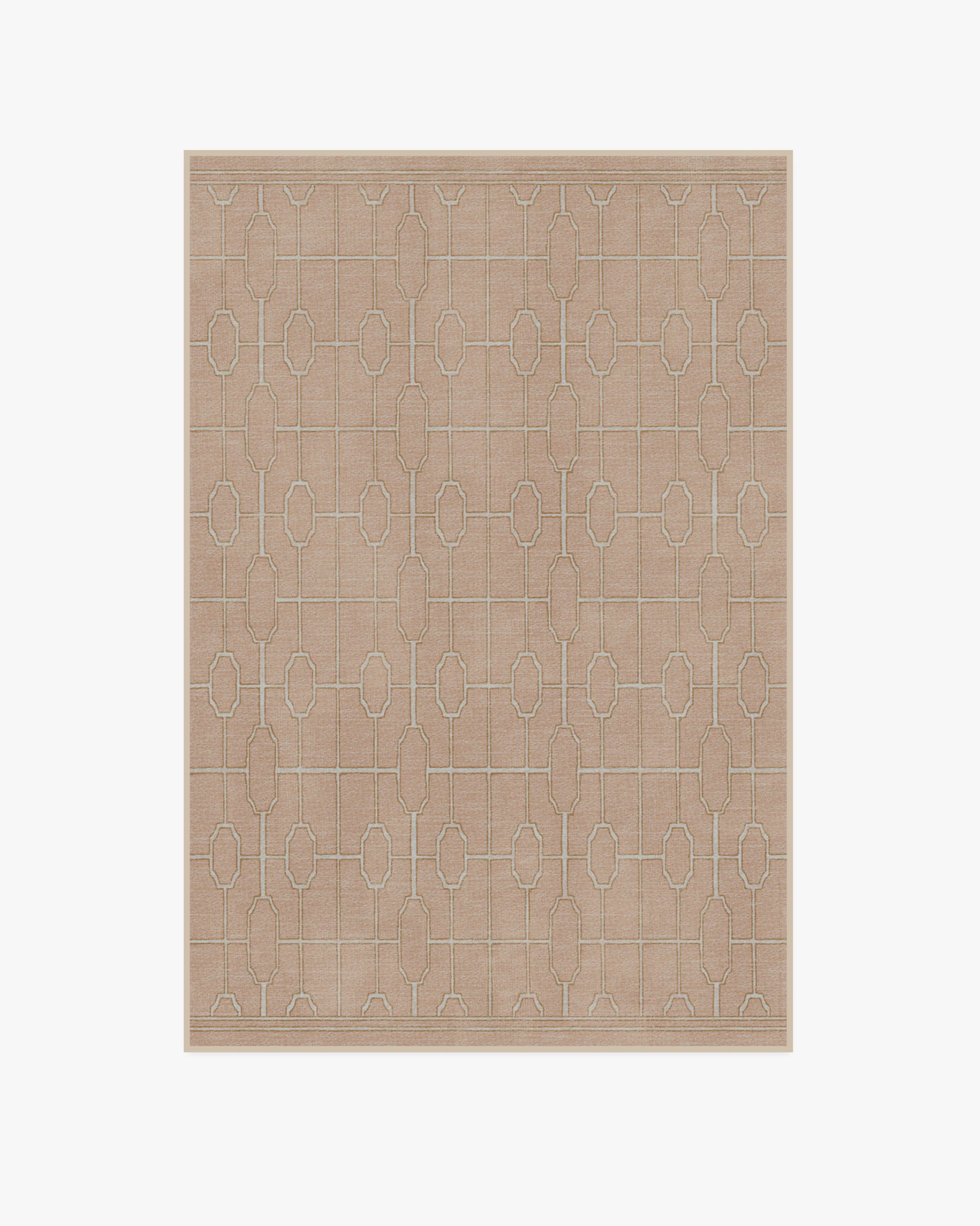 Diana Trellis Rose Gold Rug by The Hiltons
