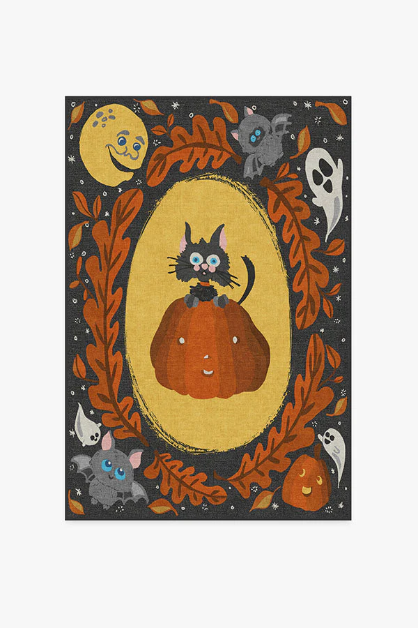 Scaredy Cat Flatwoven Rug