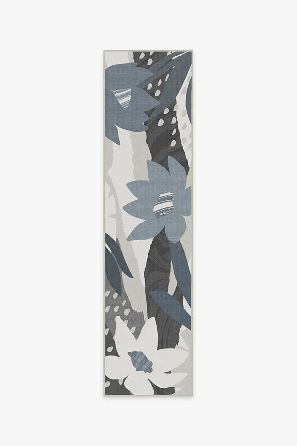 Arcadia Steel Blue Outdoor Rug