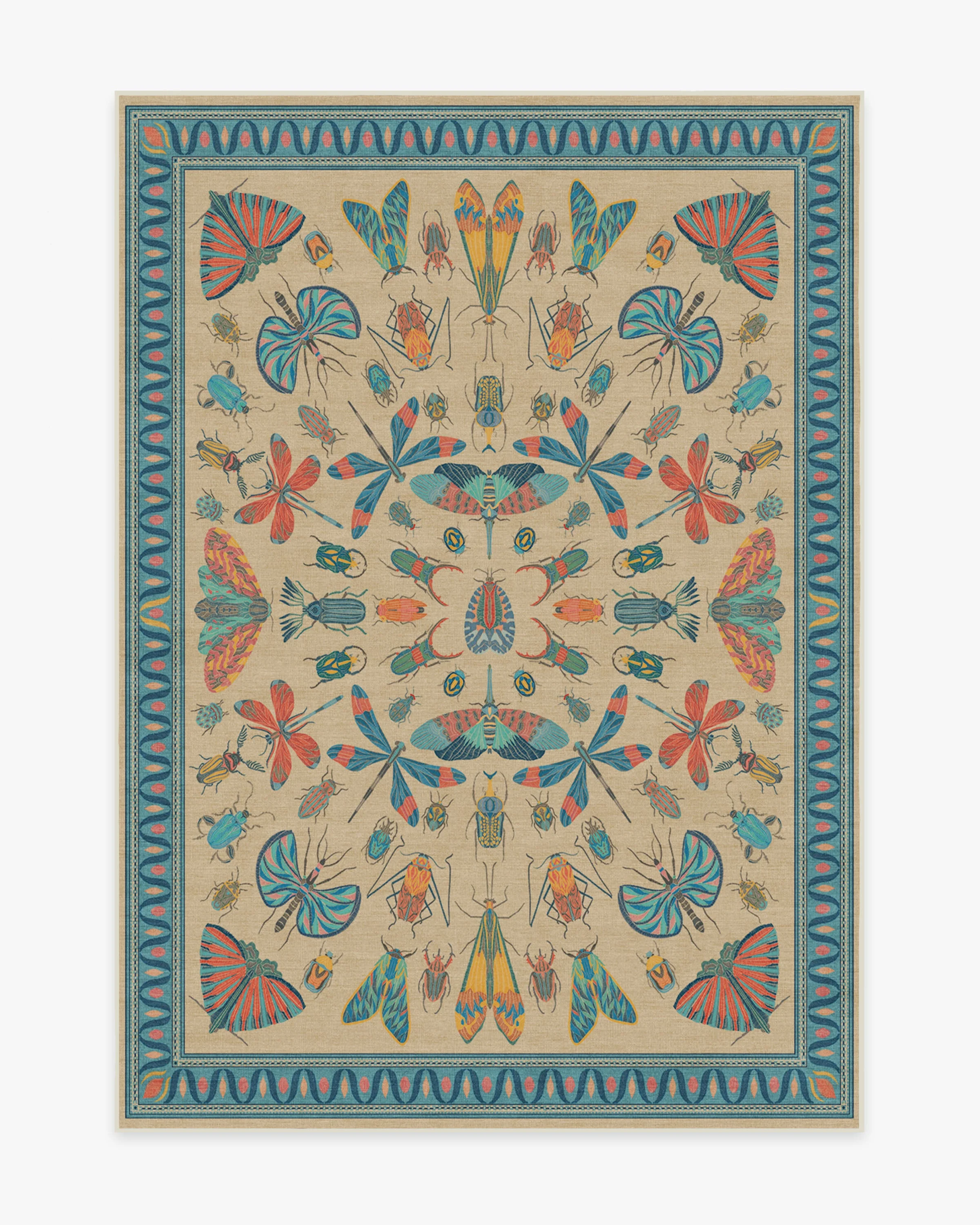 Flutterby Multicolor Rug by Iris Apfel