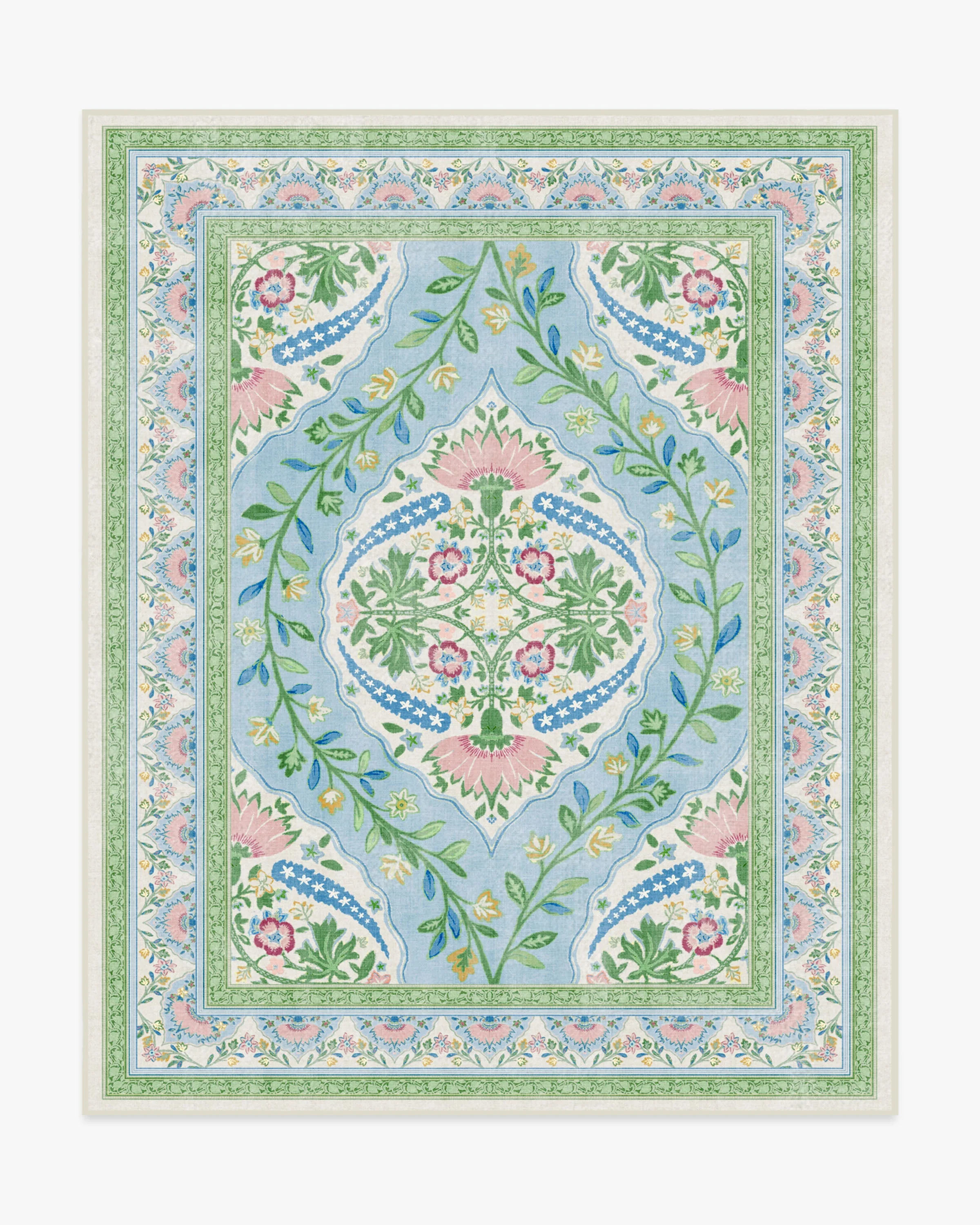 Skye Blue Multicolor Rug by Mrs. Alice