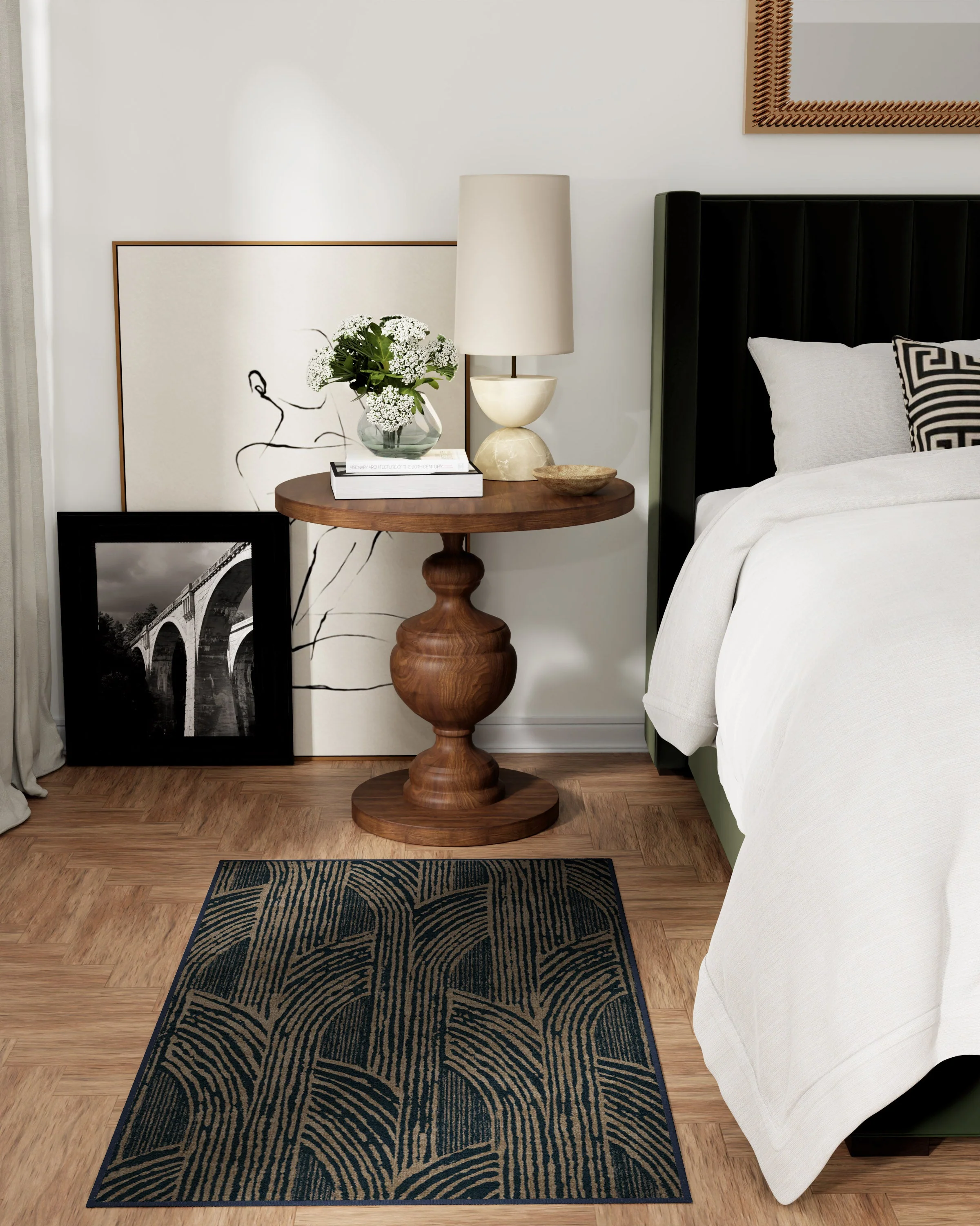 Beni Blue Flatwoven Rug by Martyn Lawrence Bullard