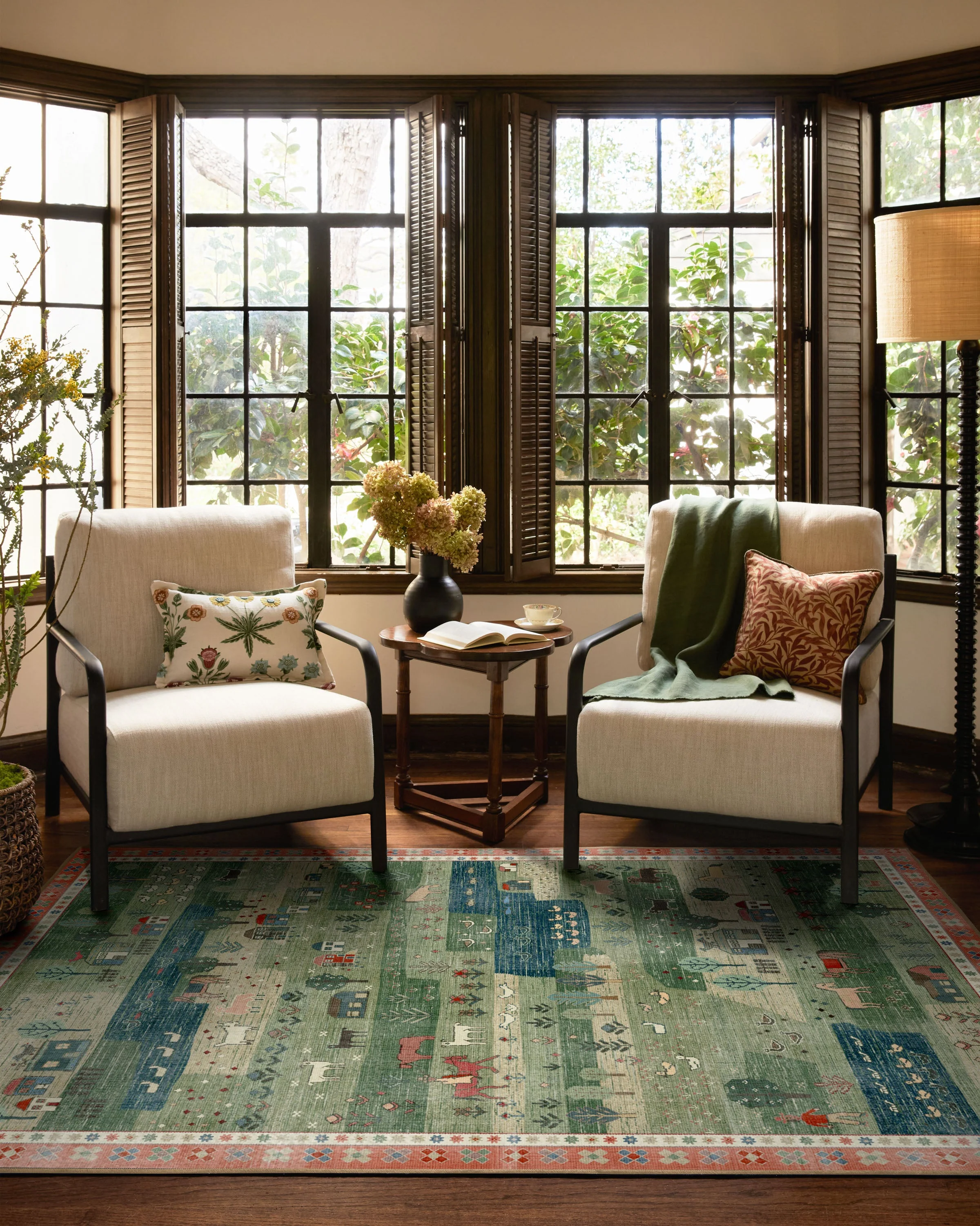 Alder Green Flatwoven Rug