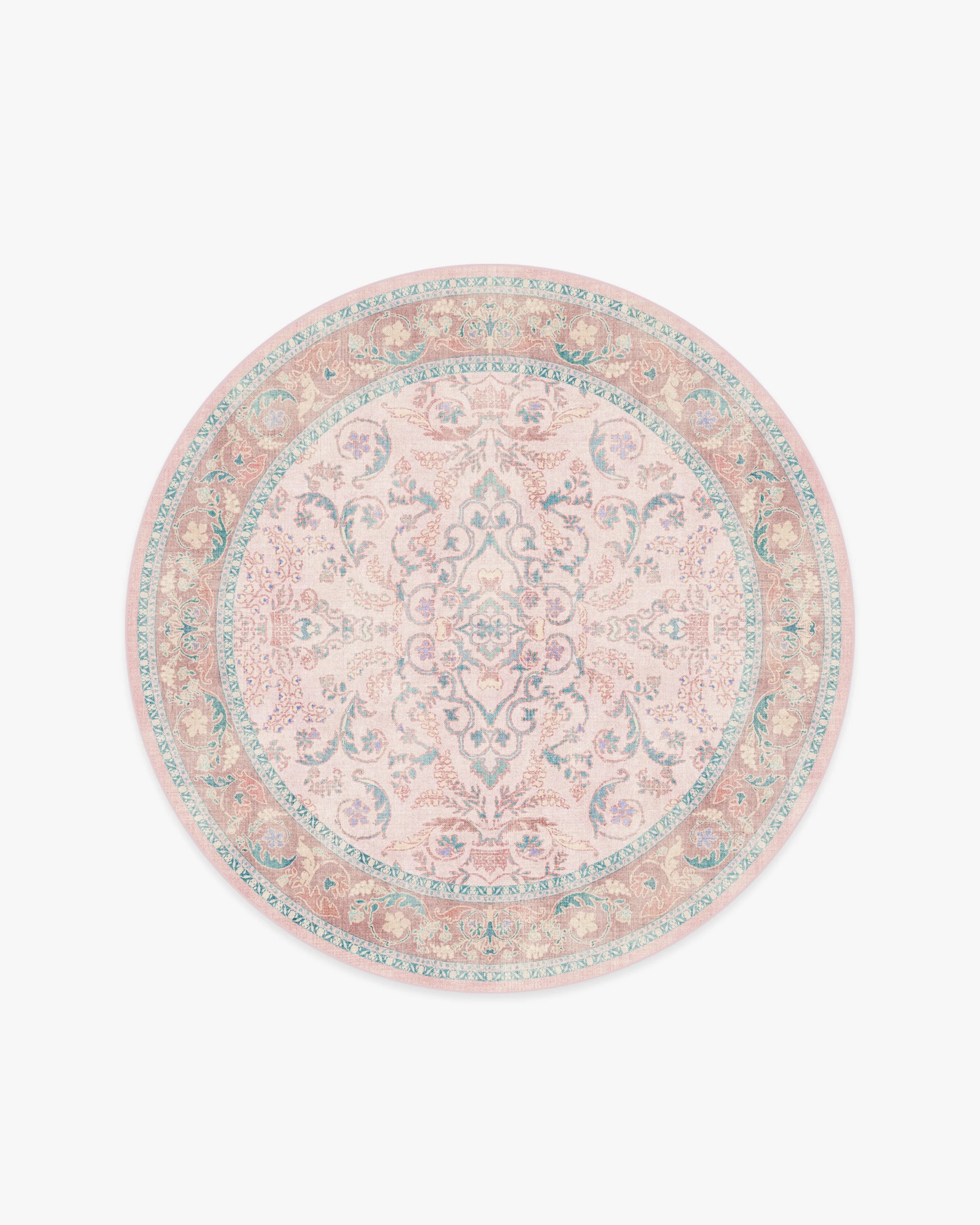 Fit For A Queen Soft Rose Rug by Bridgerton
