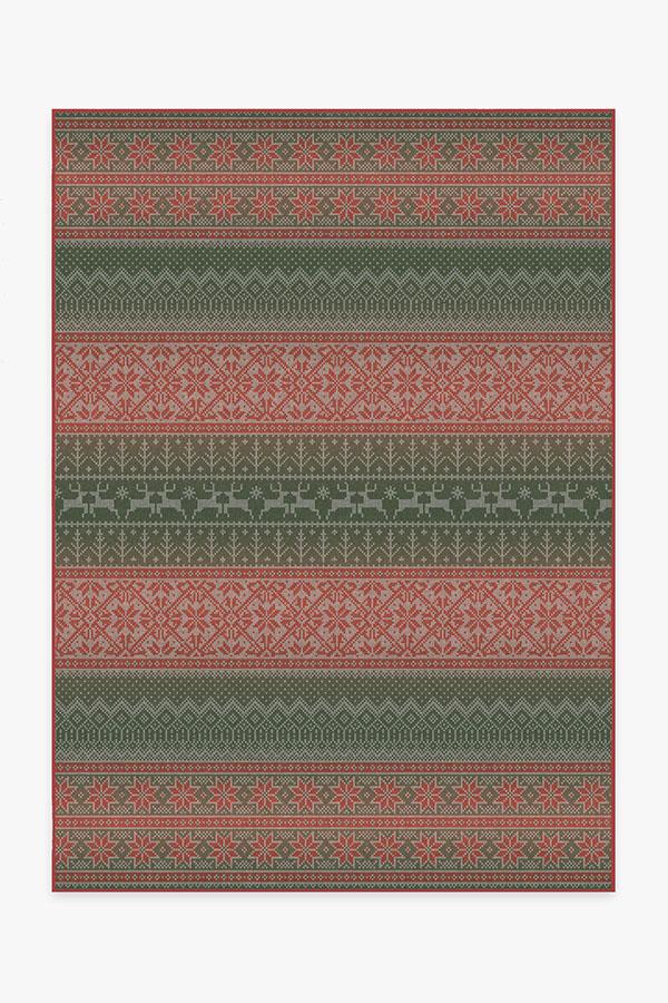 Fair Isle Multicolor Flatwoven Rug