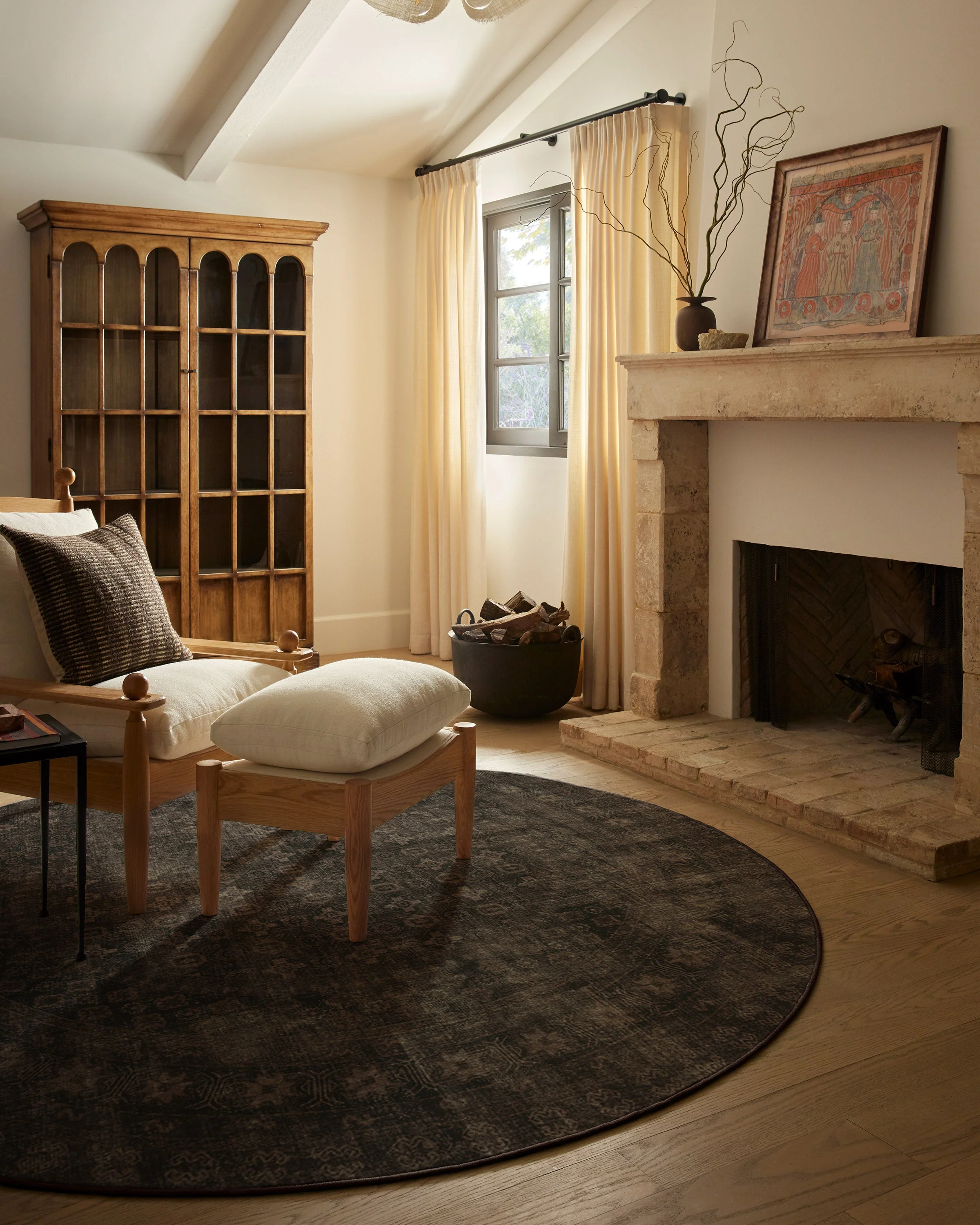 Cyrus Black Flatwoven Rug