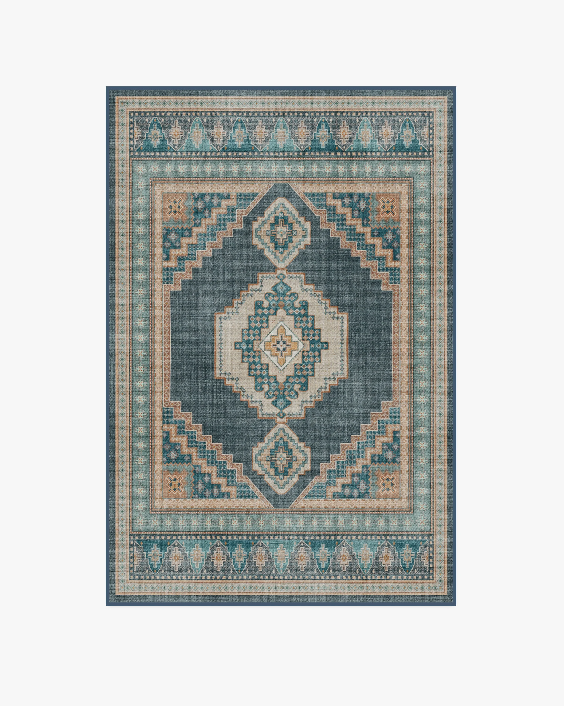 Rayne Soft Navy Flatwoven Rug