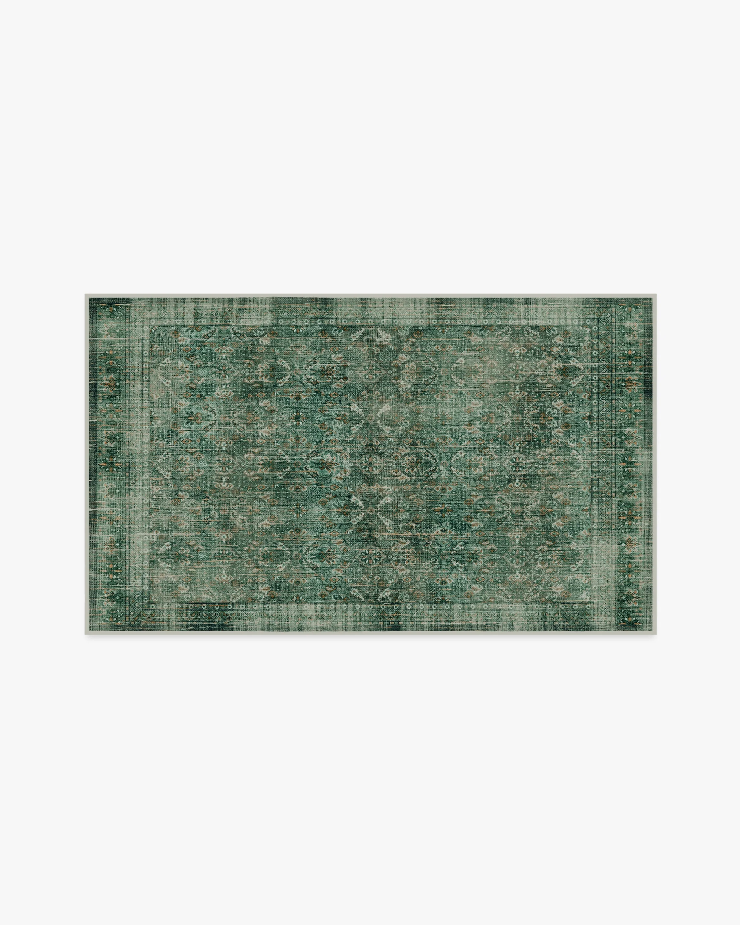Frances Jade Green Flatwoven Rug