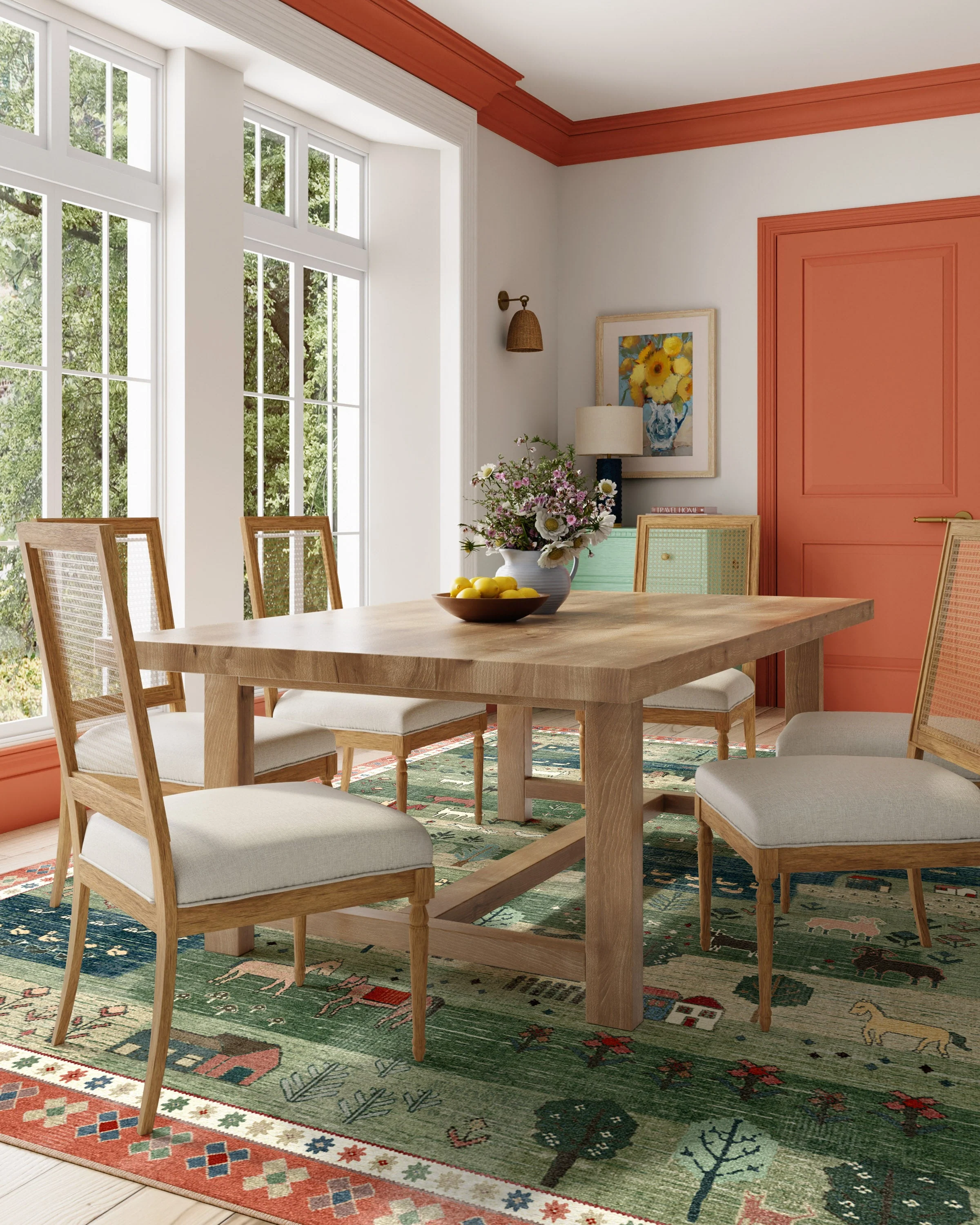 Alder Green Flatwoven Rug