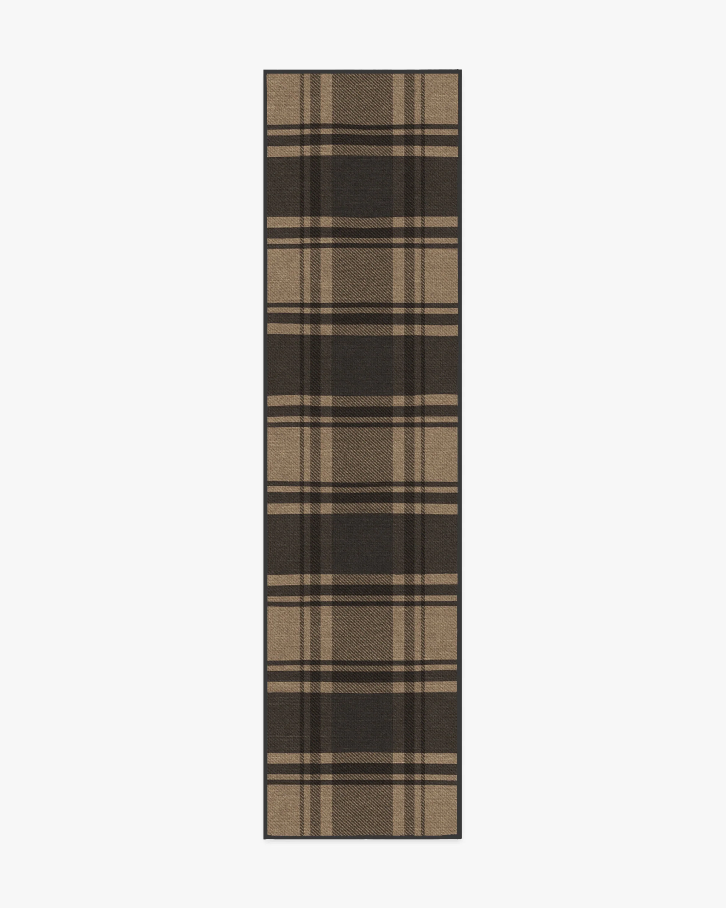Easton Plaid Charcoal & Natural Flatwoven Rug