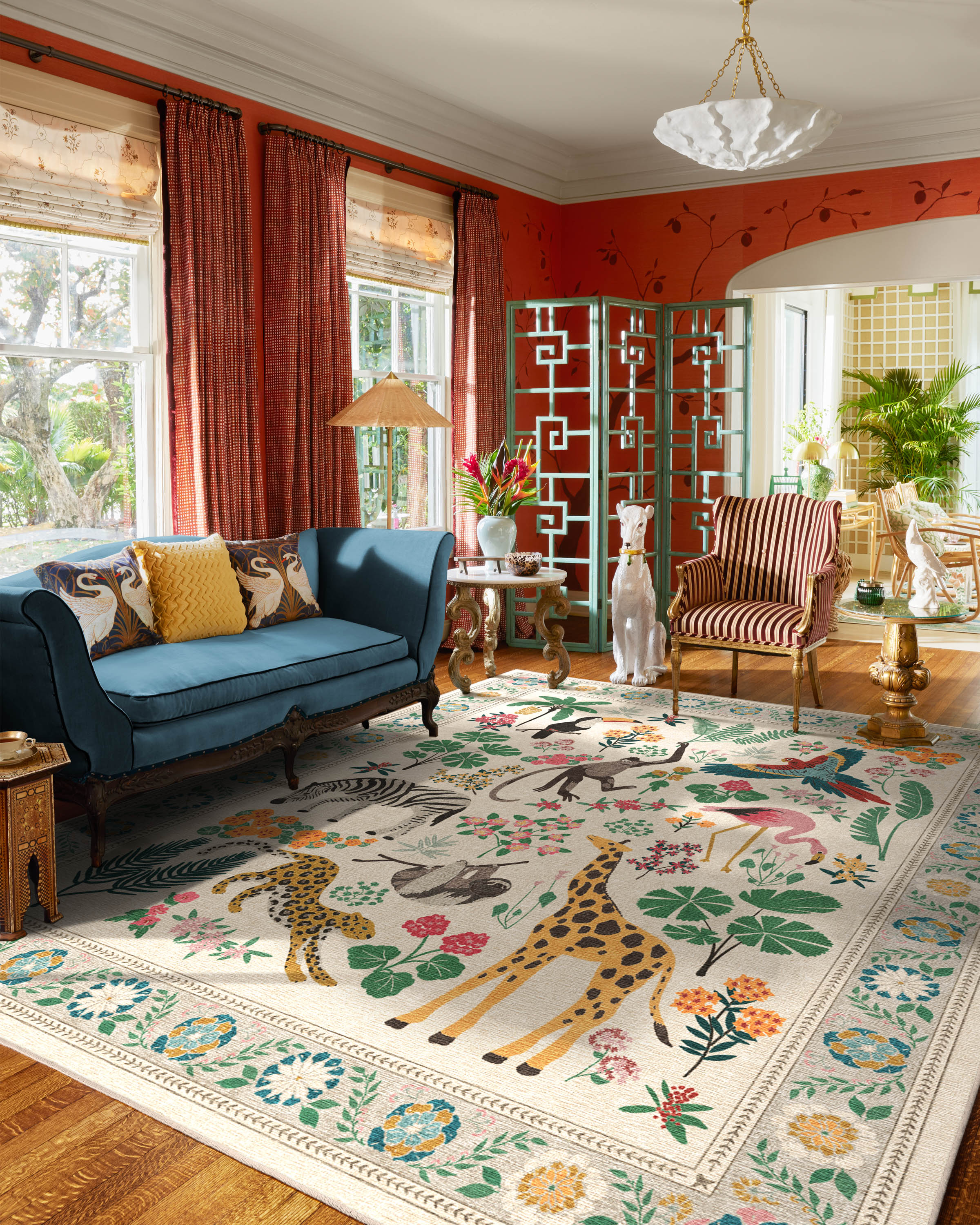 Jingle Jungle Rug by Iris Apfel