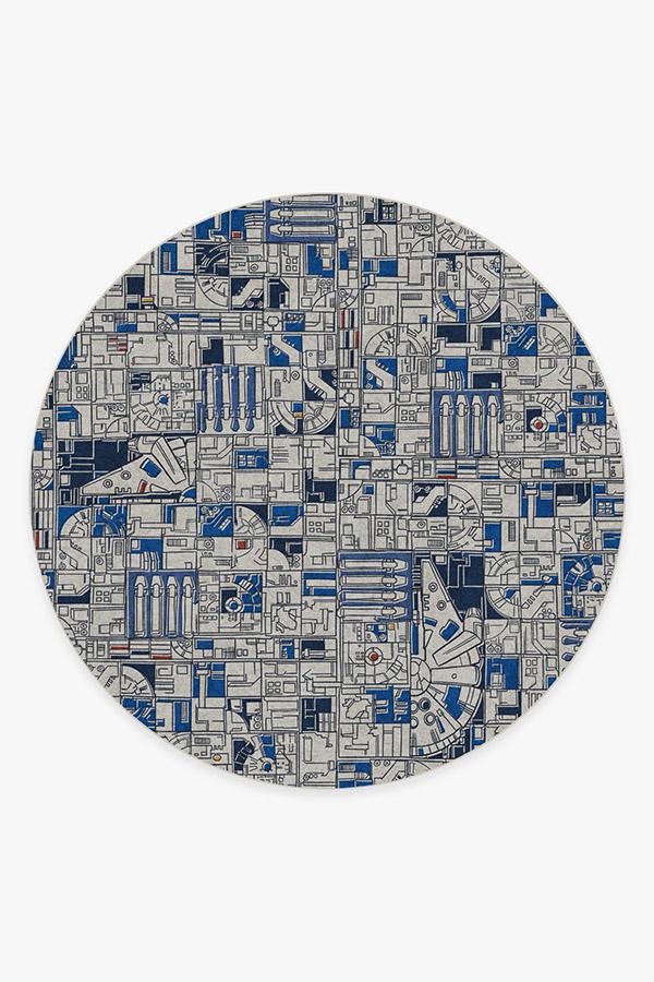 Smugglers Geo R2D2 Blue Flatwoven Rug