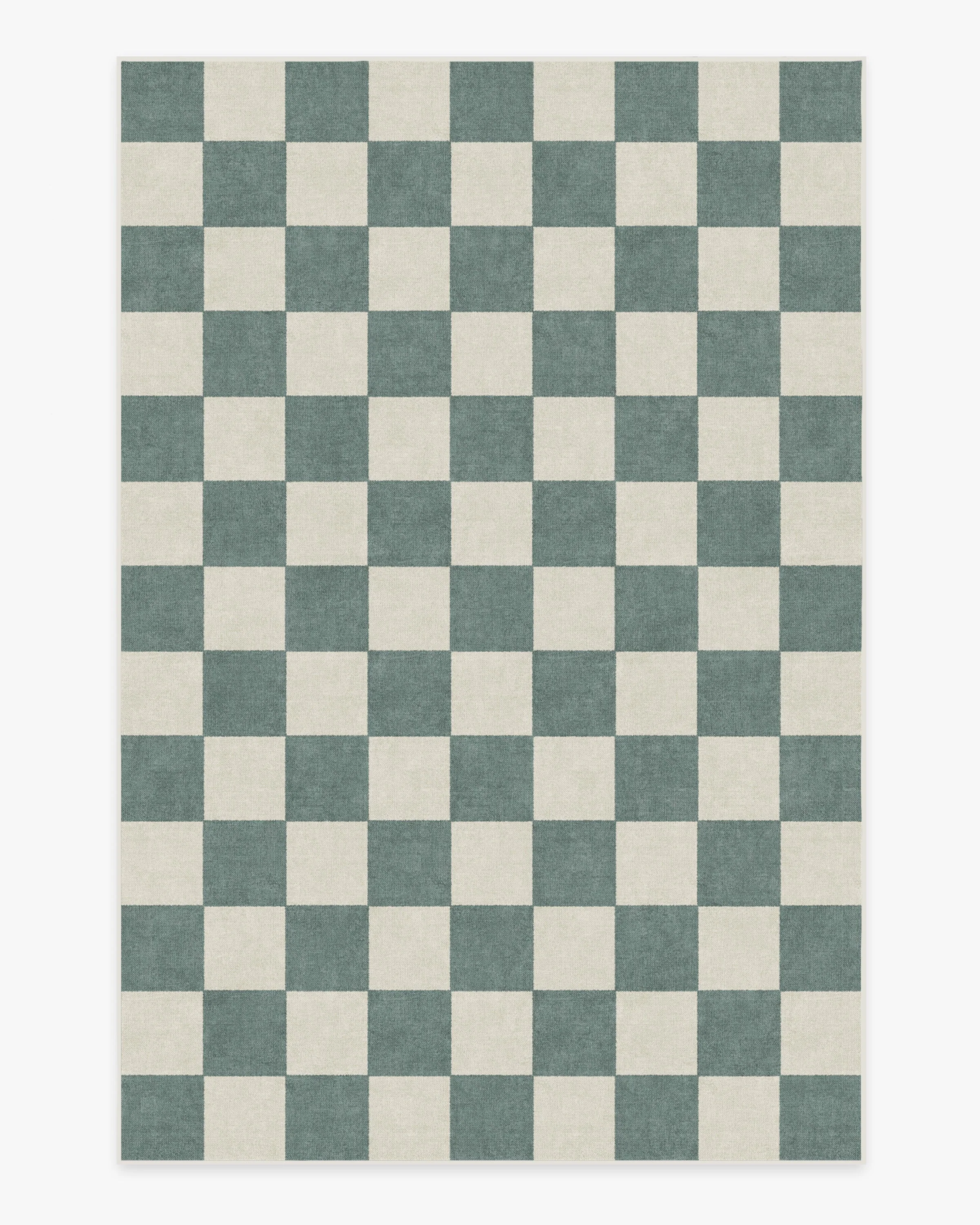 Jaque Checkered Slate Green Rug