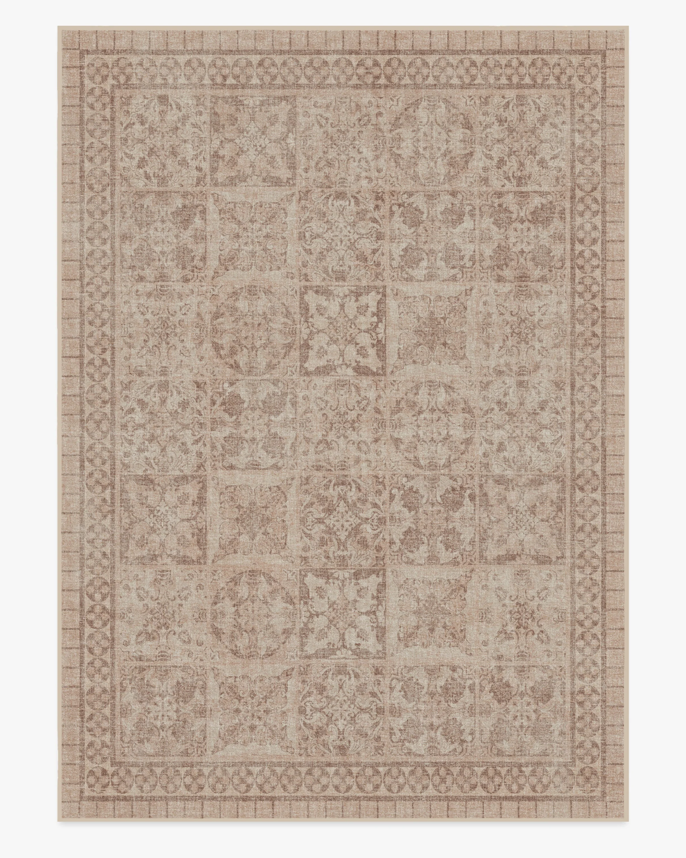Astoria Rose Gold Flatwoven Rug by The Hiltons