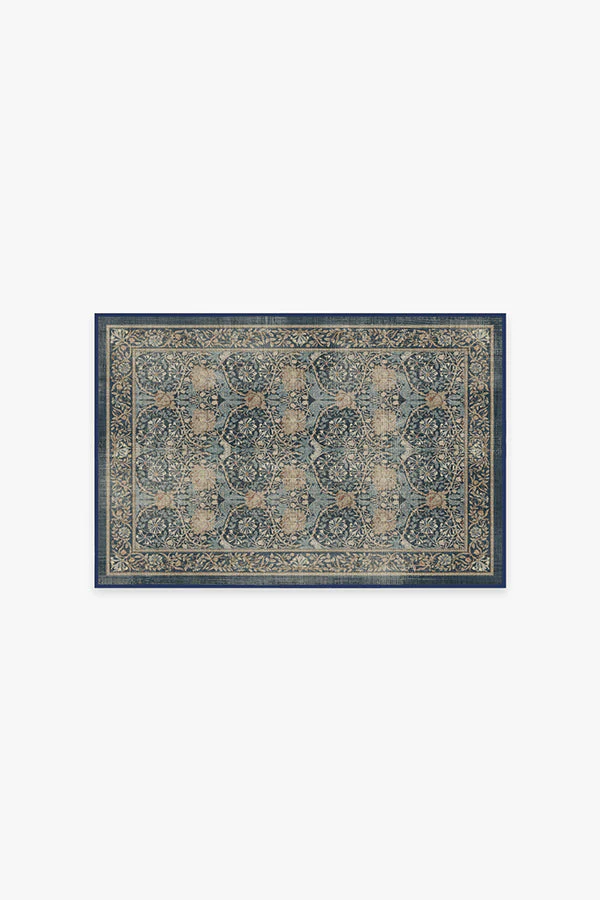 Honeysuckle & Tulip Indigo Rug by Morris & Co.