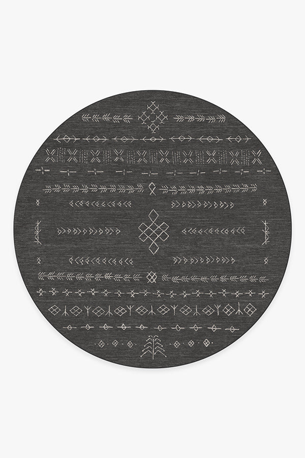 Astrid Soft Black Flatwoven Rug