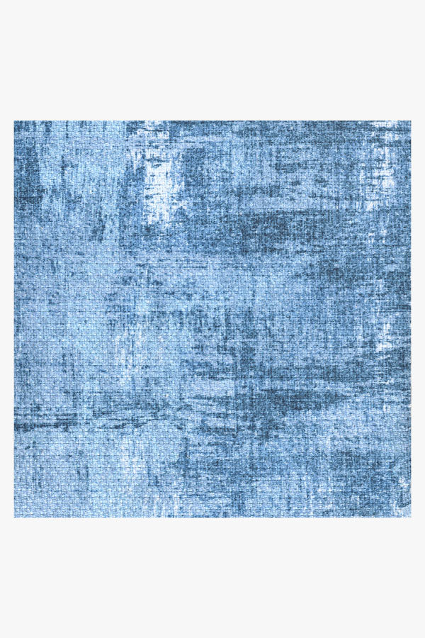 Impasto Sky Blue Outdoor Rug