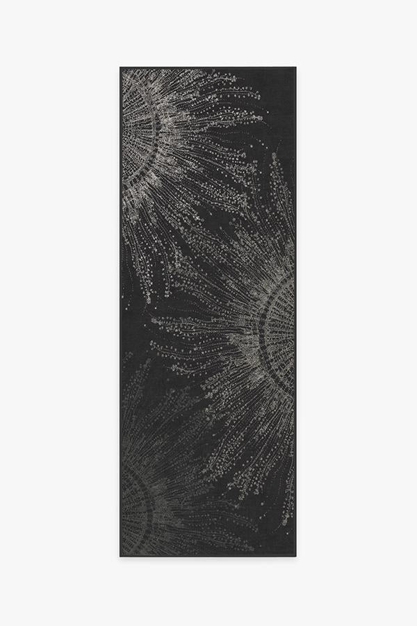 Jellyfish Bloom Charcoal Flatwoven Rug