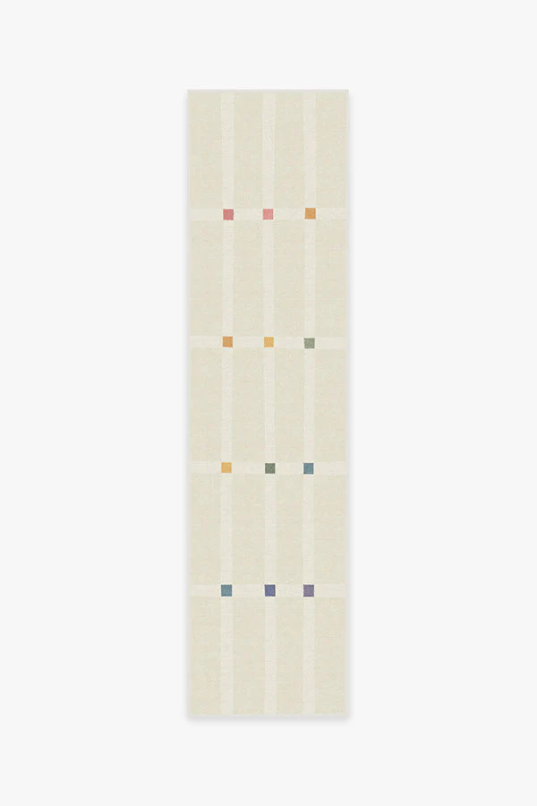 Joanna Ivory Pop Flatwoven Rug by The Home Edit