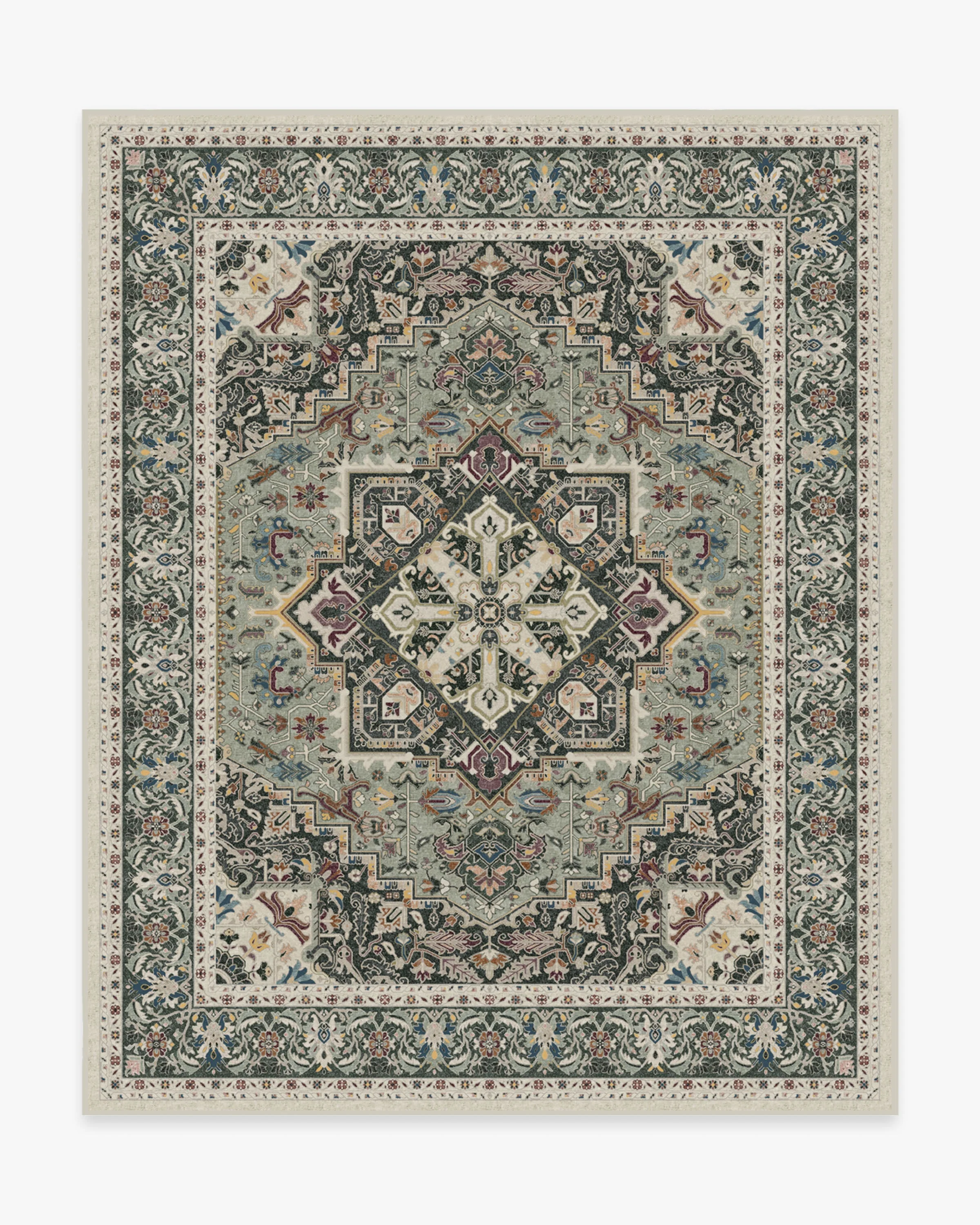 Hendesi Heriz Sage Flatwoven Rug