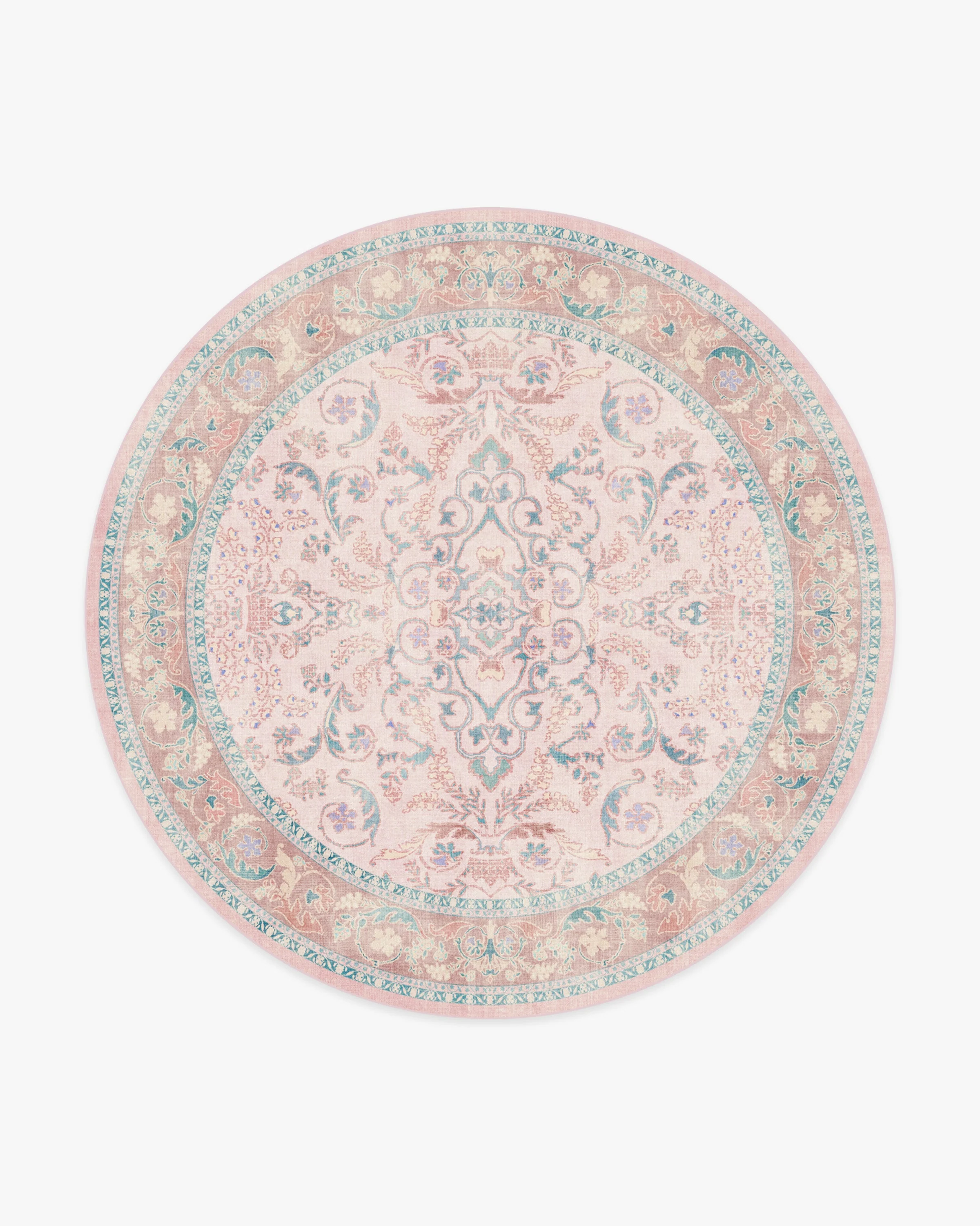 Fit For A Queen Soft Rose Rug by Bridgerton
